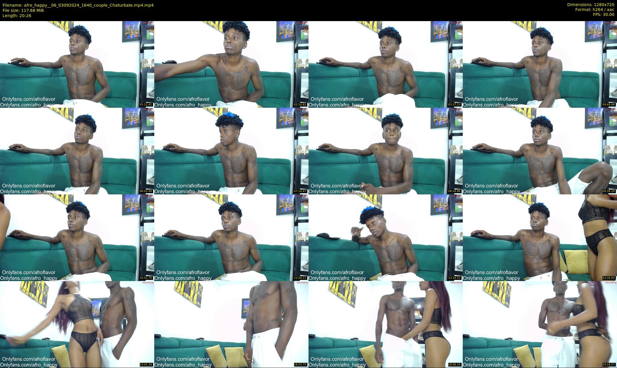 afro_happy__06 — 21 minute Chaturbate couple cam show recording, 720p, Sep 3, 2024