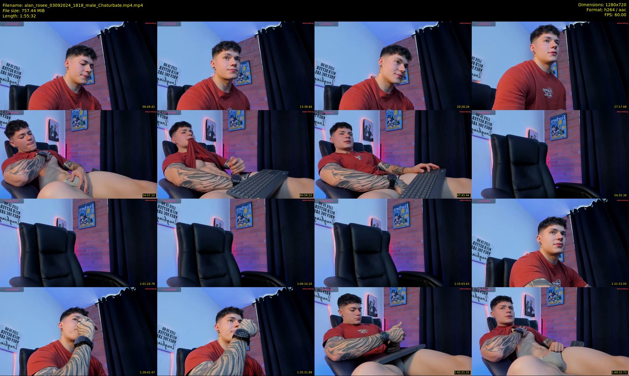 alan_rosee — 116 minute Chaturbate male cam show recording, 720p, Sep 3, 2024