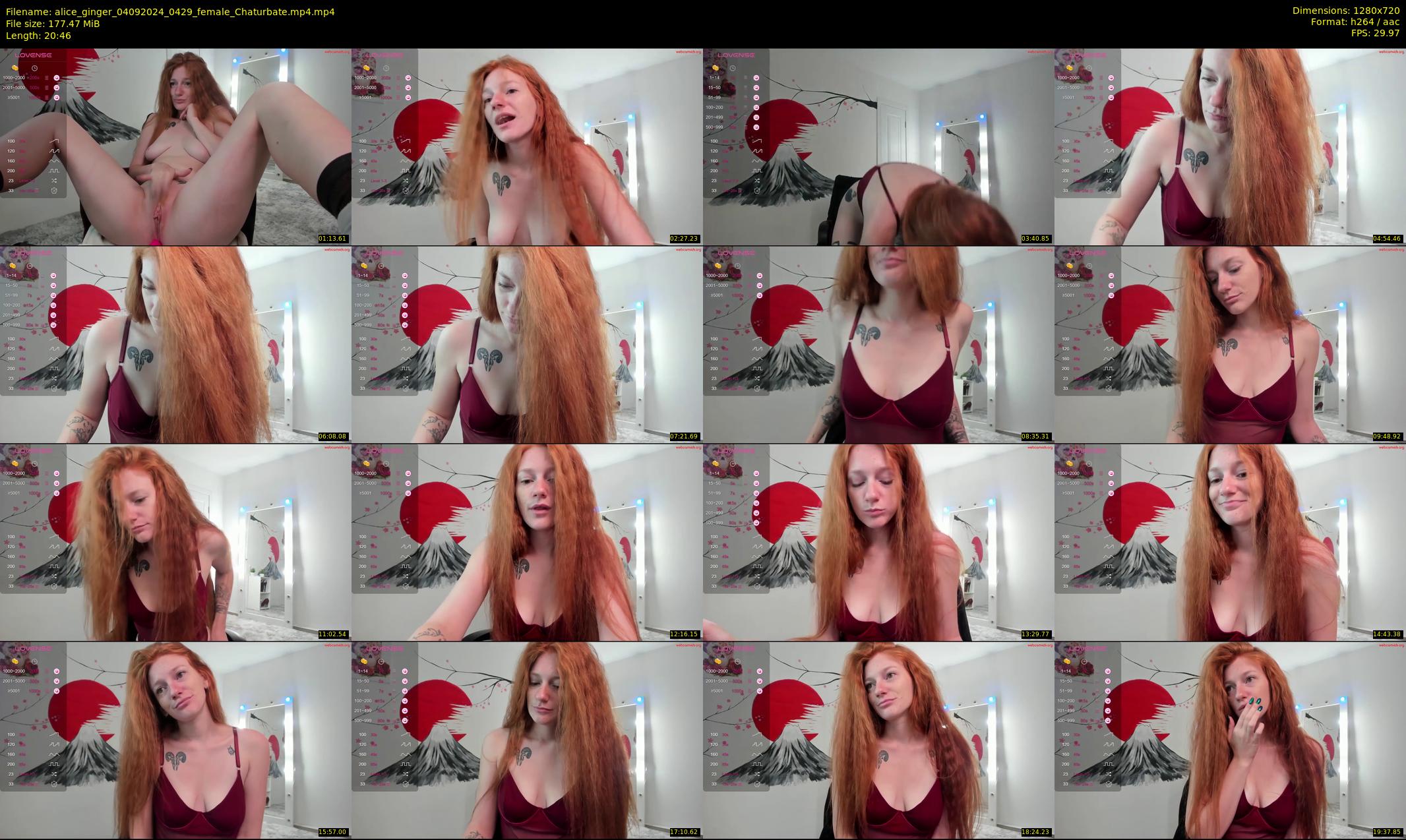 alice_ginger — 21 minute Chaturbate female cam show recording, 720p, Sep 4, 2024
