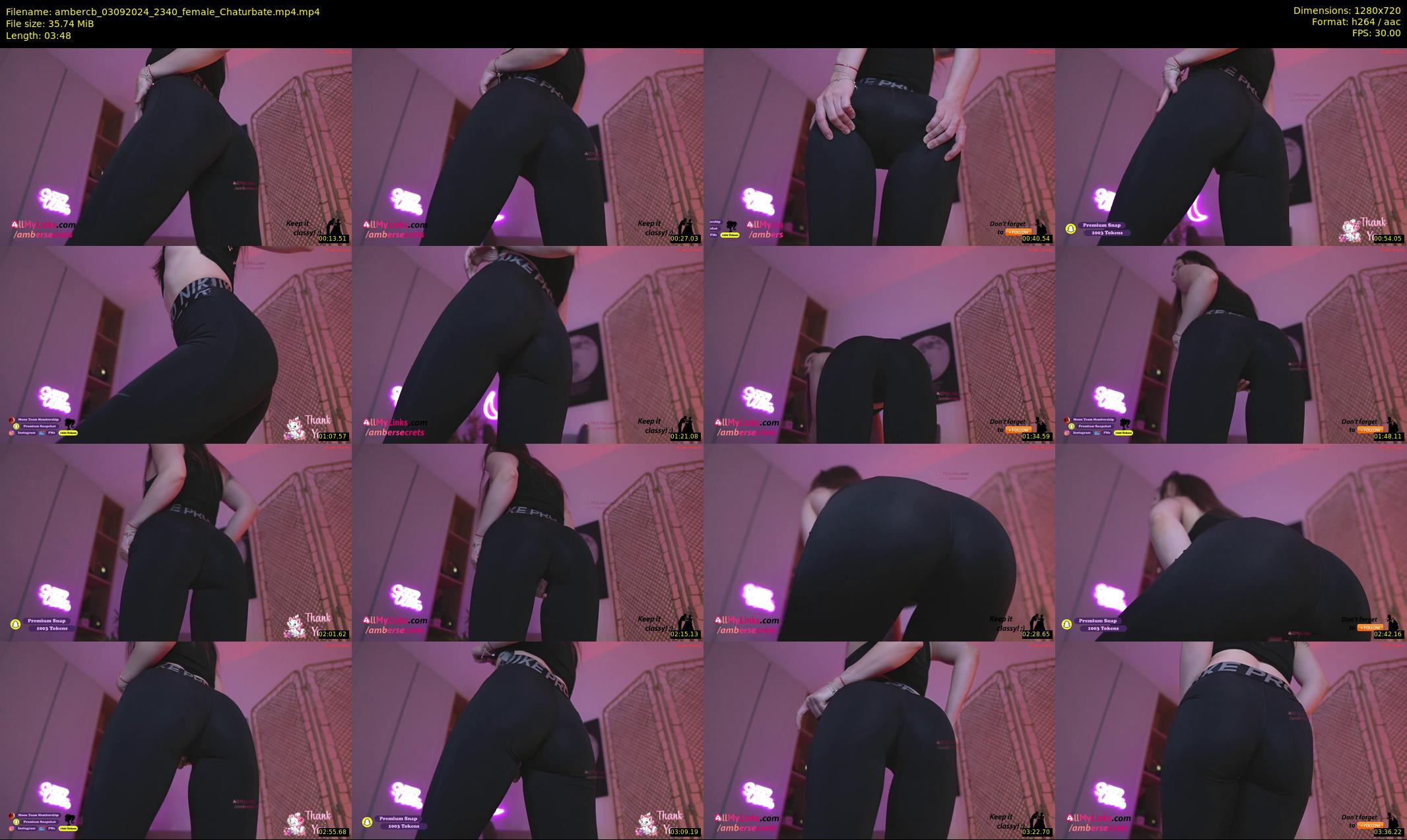 ambercb — 4 minute Chaturbate female cam show recording, 720p, Sep 3, 2024