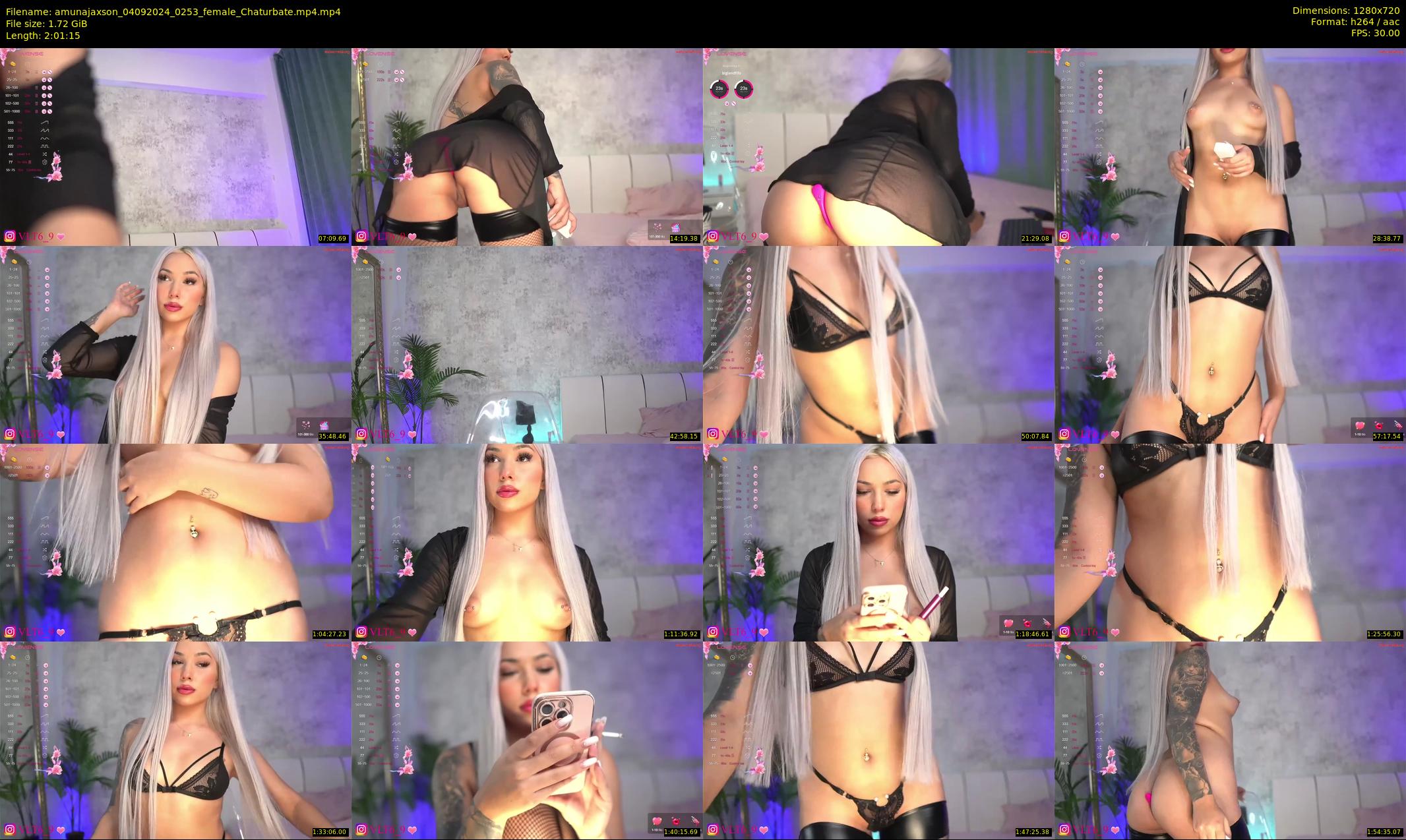 amunajaxson — 122 minute Chaturbate female cam show recording, 720p, Sep 4, 2024