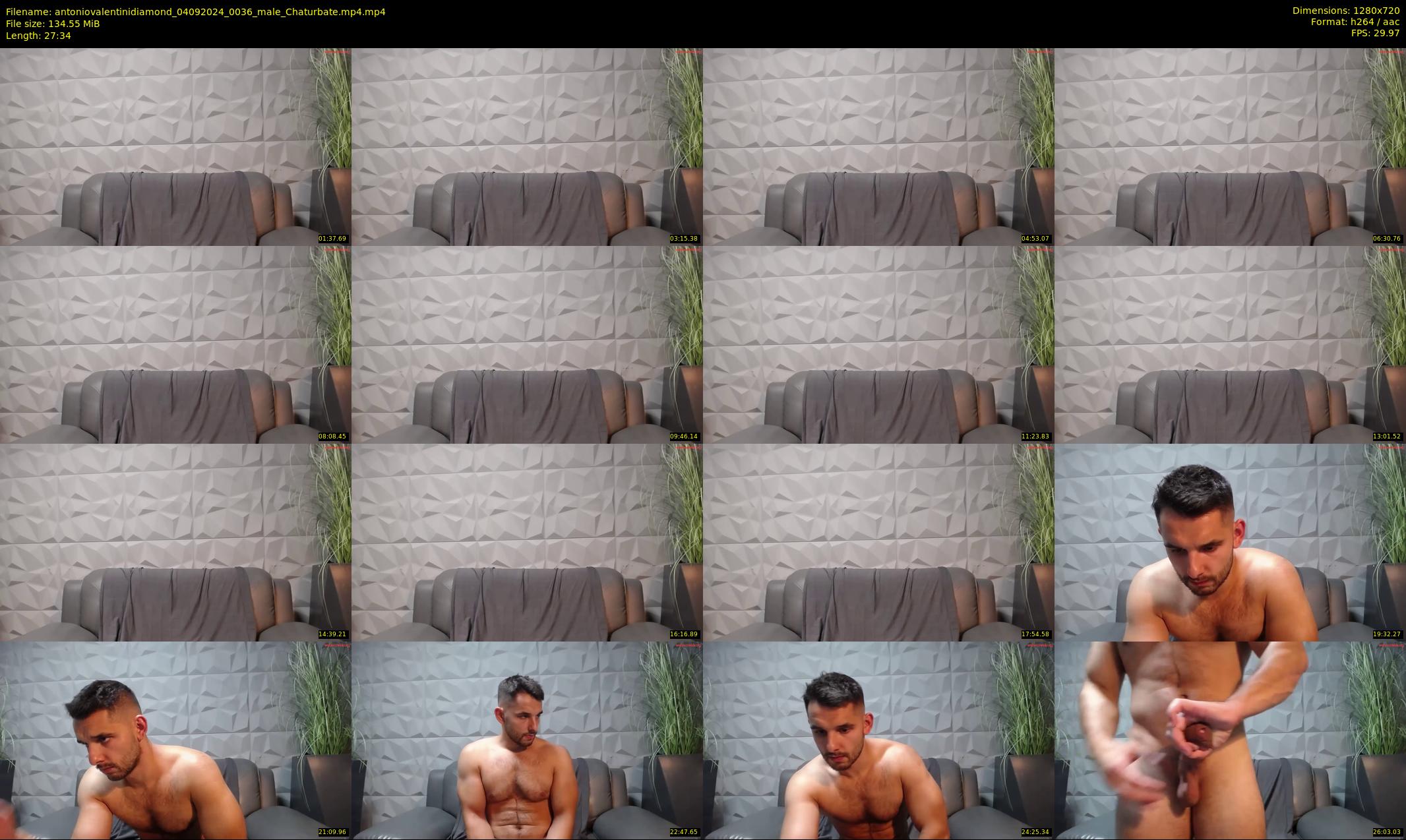antoniovalentinidiamond — 28 minute Chaturbate male cam show recording, 720p, Sep 4, 2024