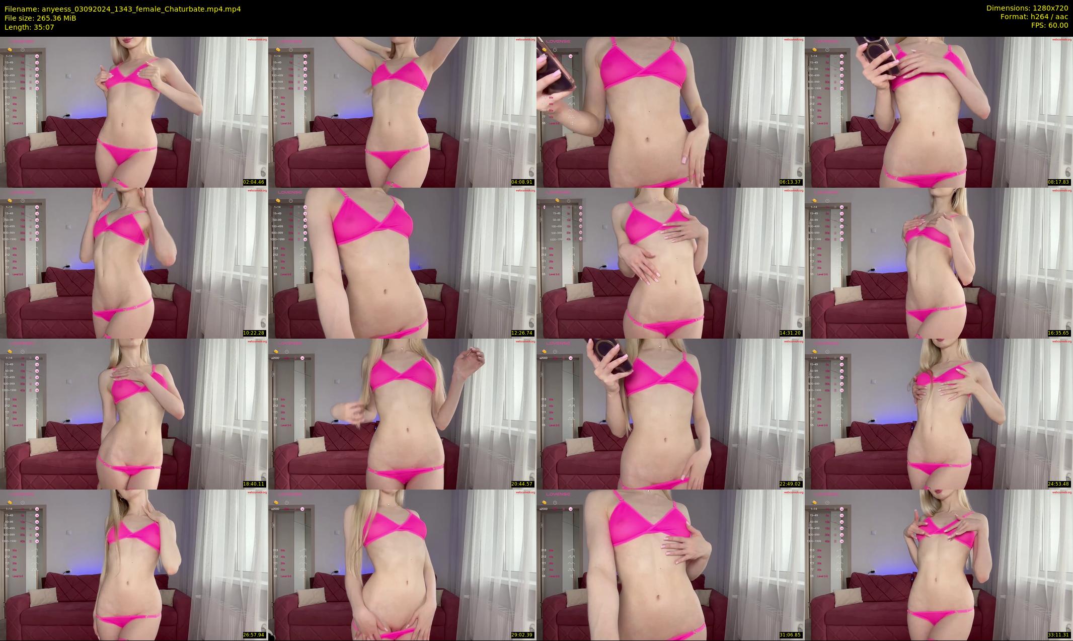 anyeess — 36 minute Chaturbate female cam show recording, 720p, Sep 3, 2024