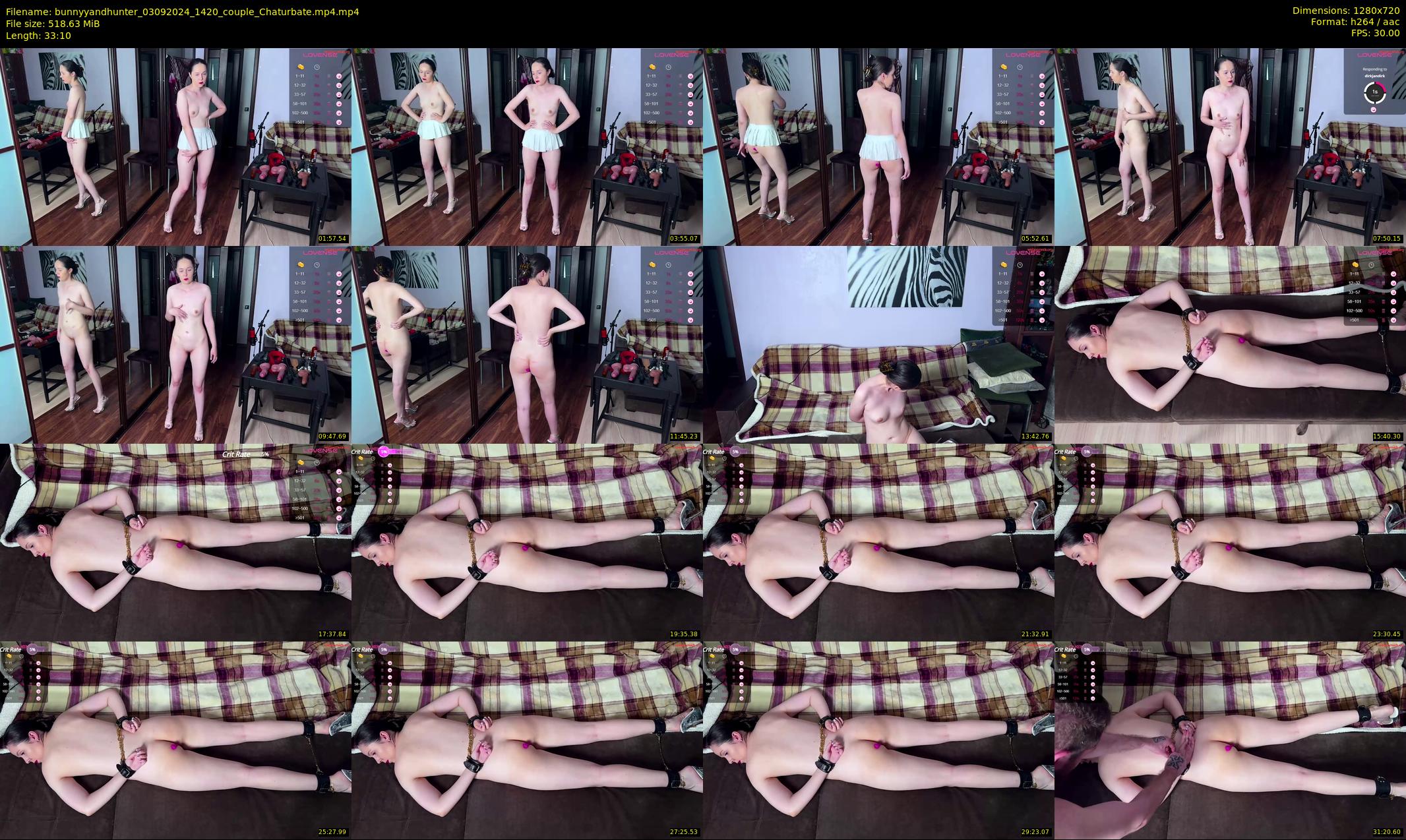bunnyyandhunter — 34 minute Chaturbate couple cam show recording, 720p, Sep 3, 2024