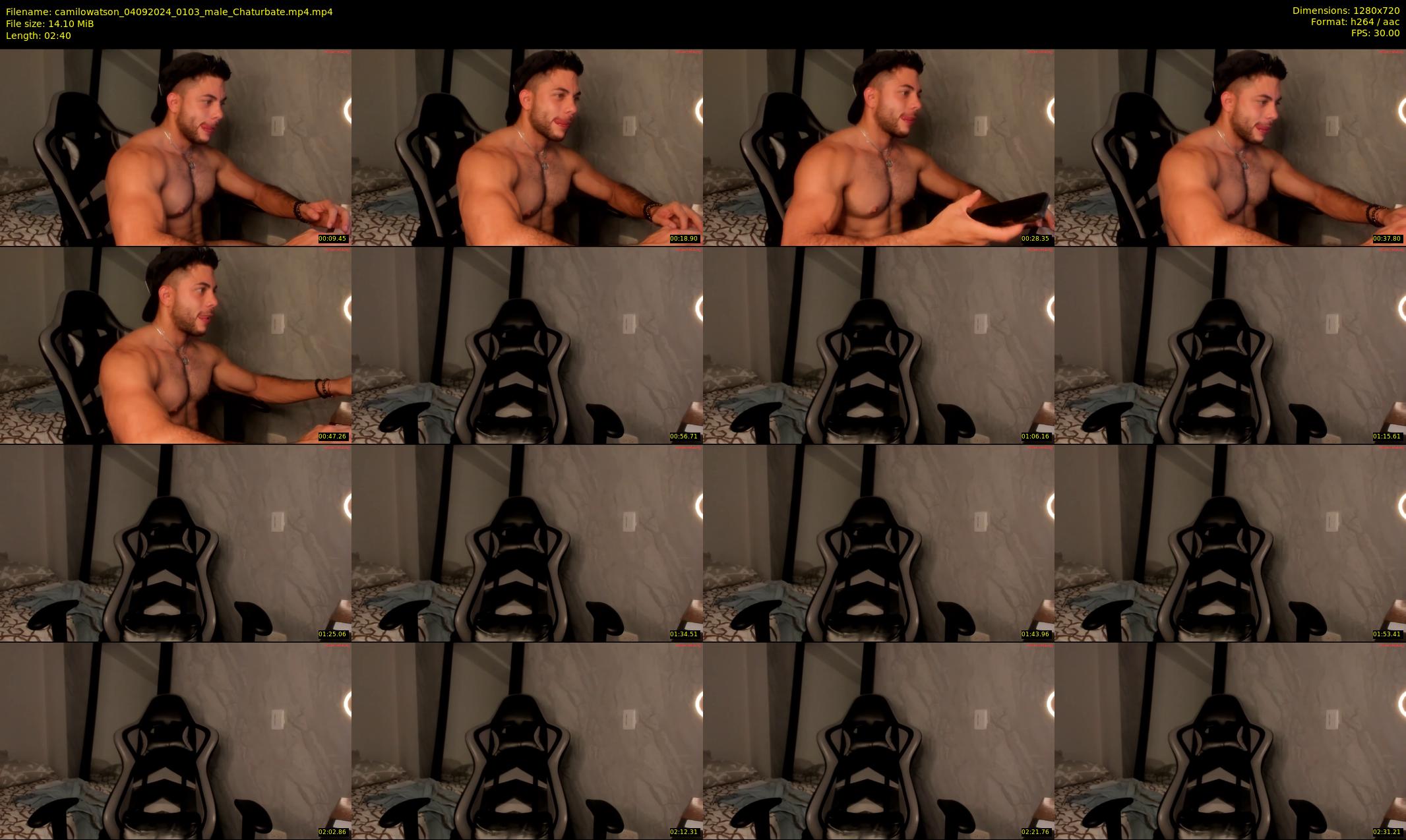 camilowatson — 3 minute Chaturbate male cam show recording, 720p, Sep 4, 2024