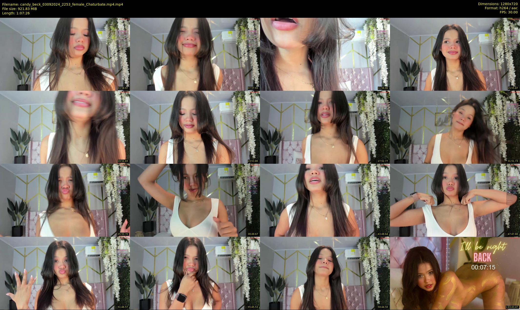 candy_beck — 68 minute Chaturbate female cam show recording, 720p, Sep 3, 2024