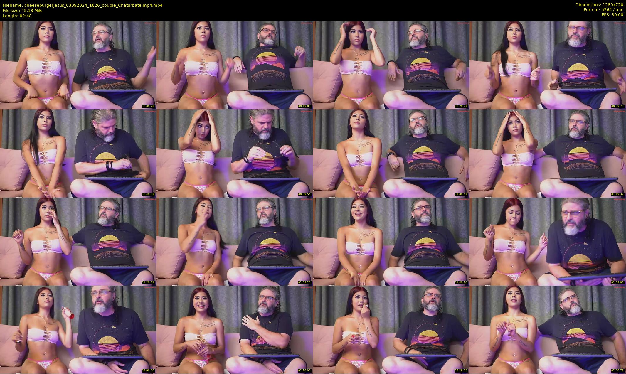 cheeseburgerjesus — 3 minute Chaturbate couple cam show recording, 720p, Sep 3, 2024