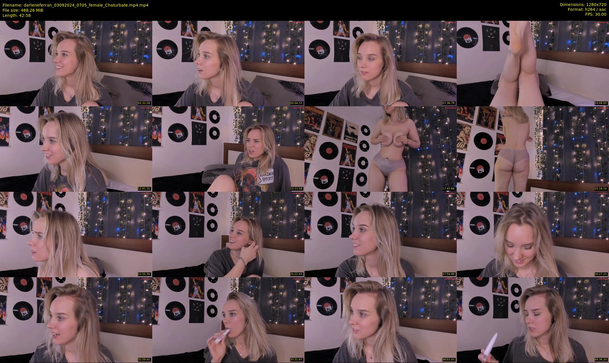 darleneferran — 43 minute Chaturbate female cam show recording, 720p, Sep 3, 2024