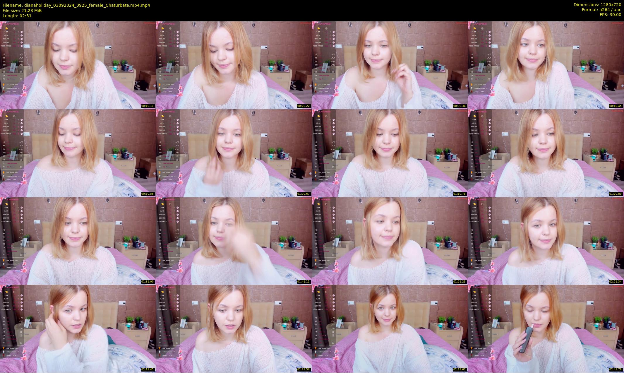 dianaholiday — 3 minute Chaturbate female cam show recording, 720p, Sep 3, 2024