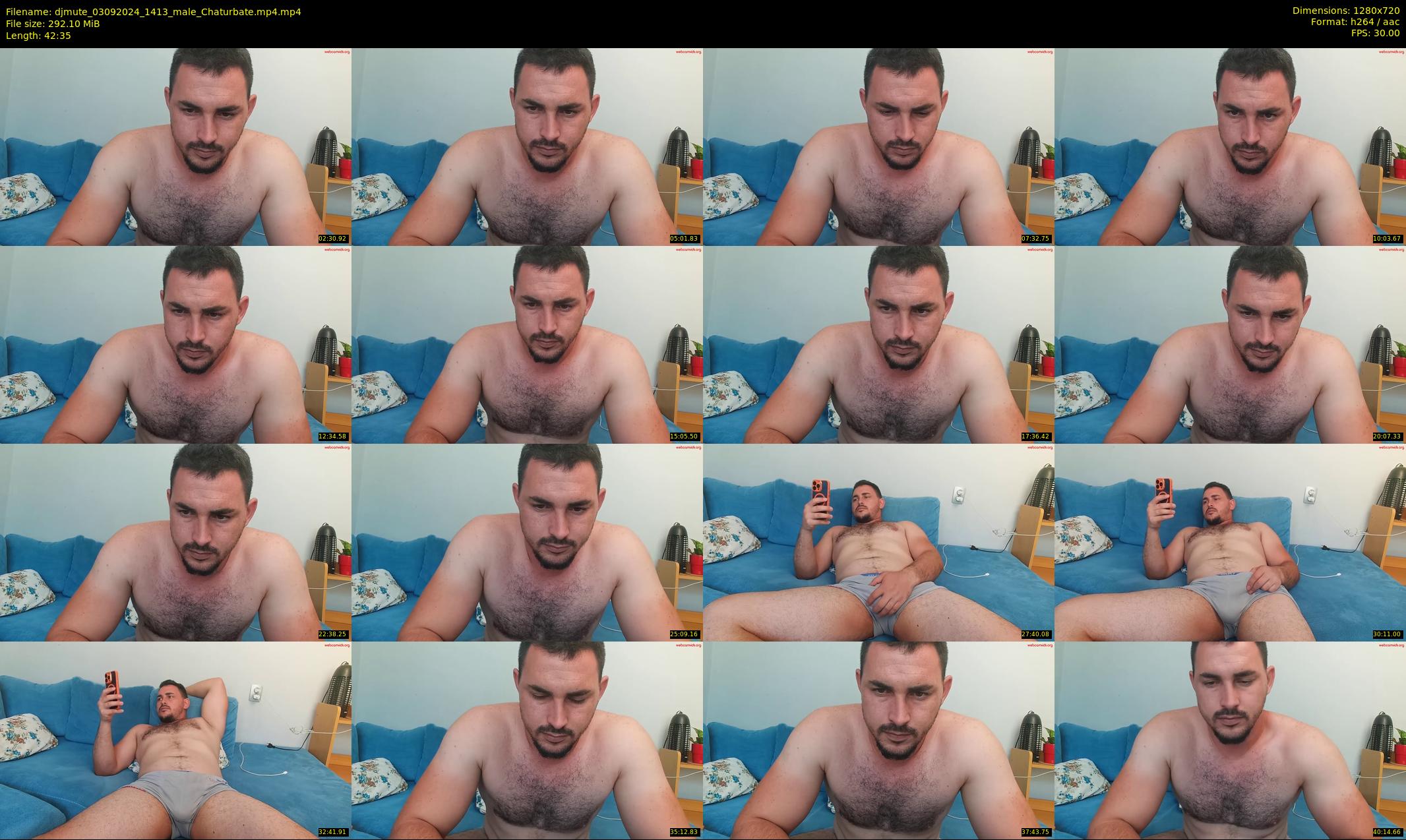 djmute — 43 minute Chaturbate male cam show recording, 720p, Sep 3, 2024