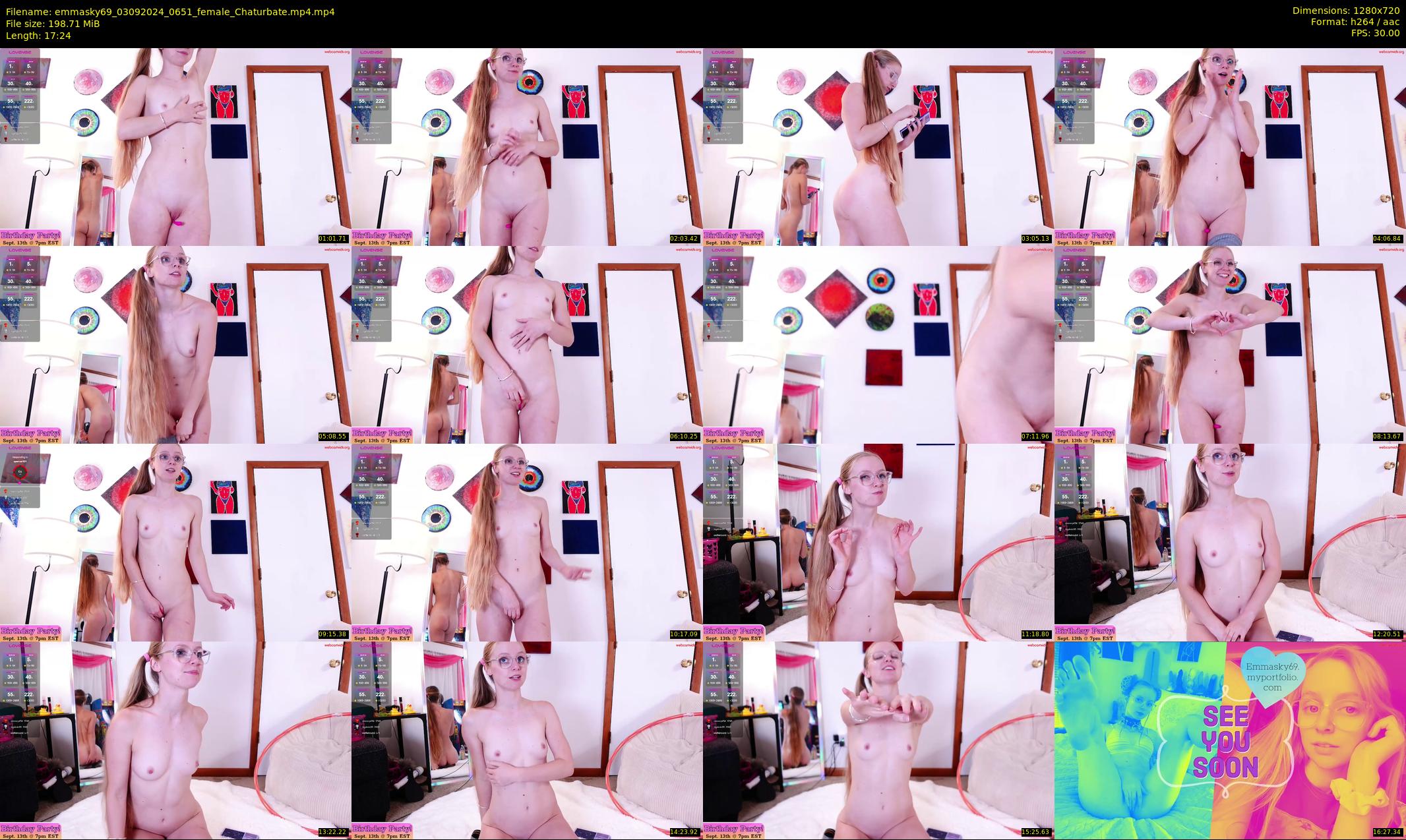 emmasky69 — 18 minute Chaturbate female cam show recording, 720p, Sep 3, 2024