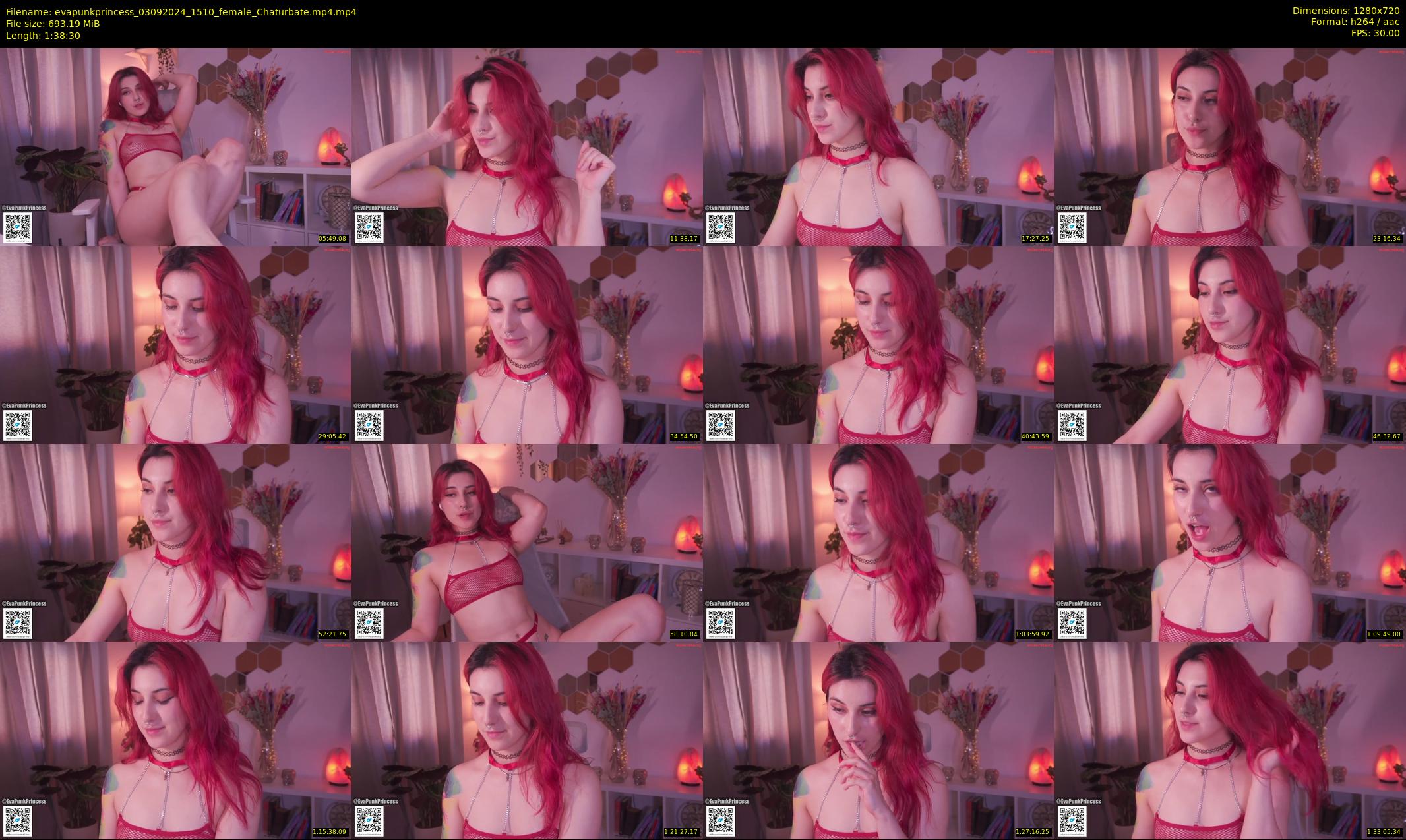 evapunkprincess — 99 minute Chaturbate female cam show recording, 720p, Sep 3, 2024