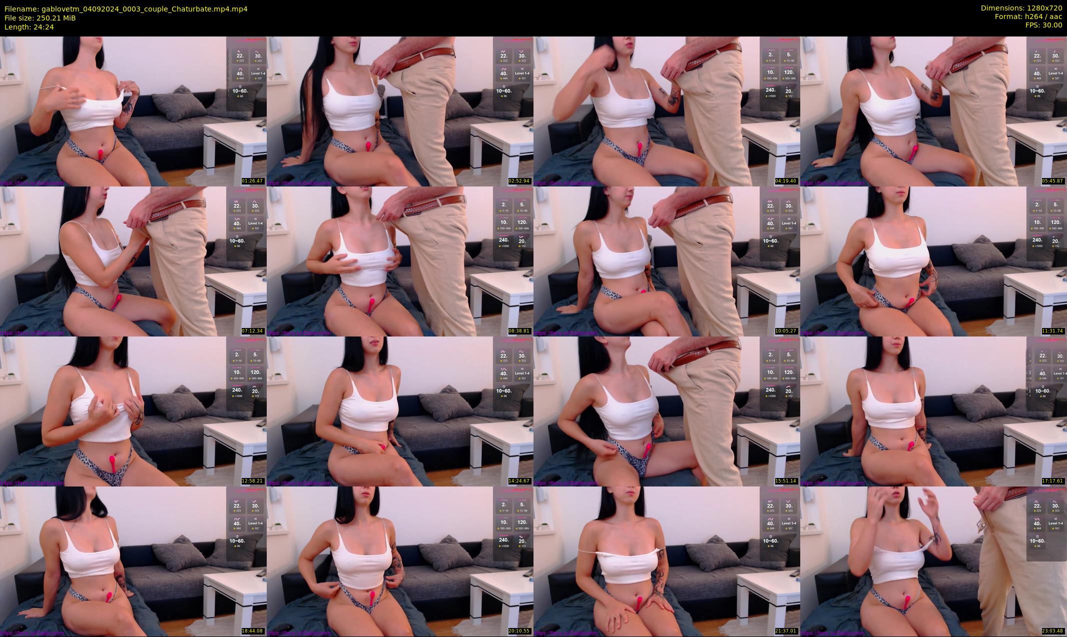 gablovetm — 25 minute Chaturbate couple cam show recording, 720p, Sep 4, 2024