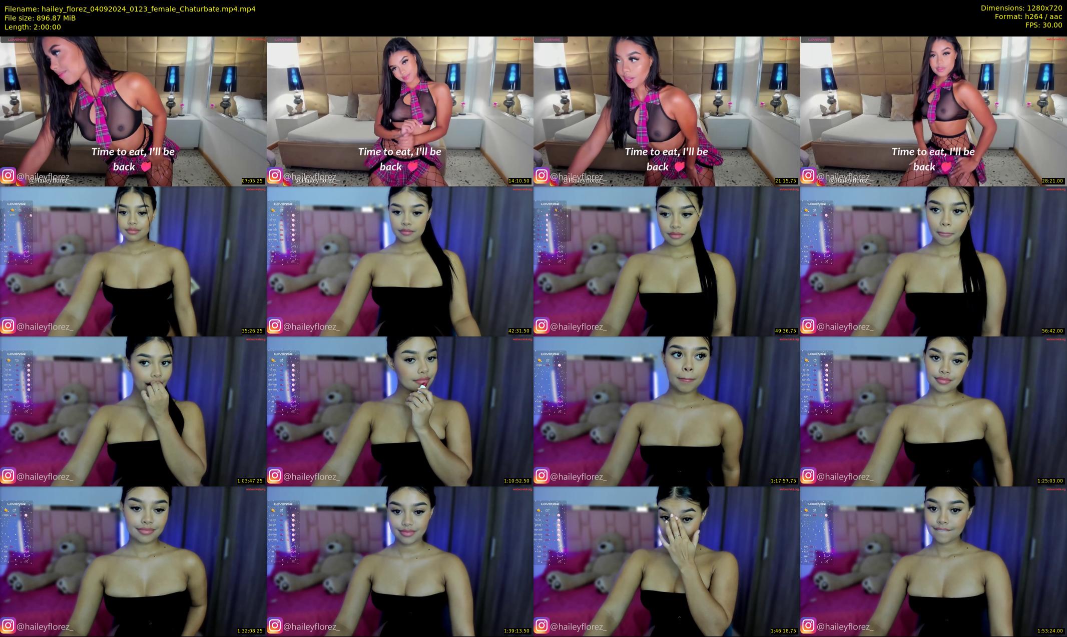 hailey_florez — 120 minute Chaturbate female cam show recording, 720p, Sep 4, 2024