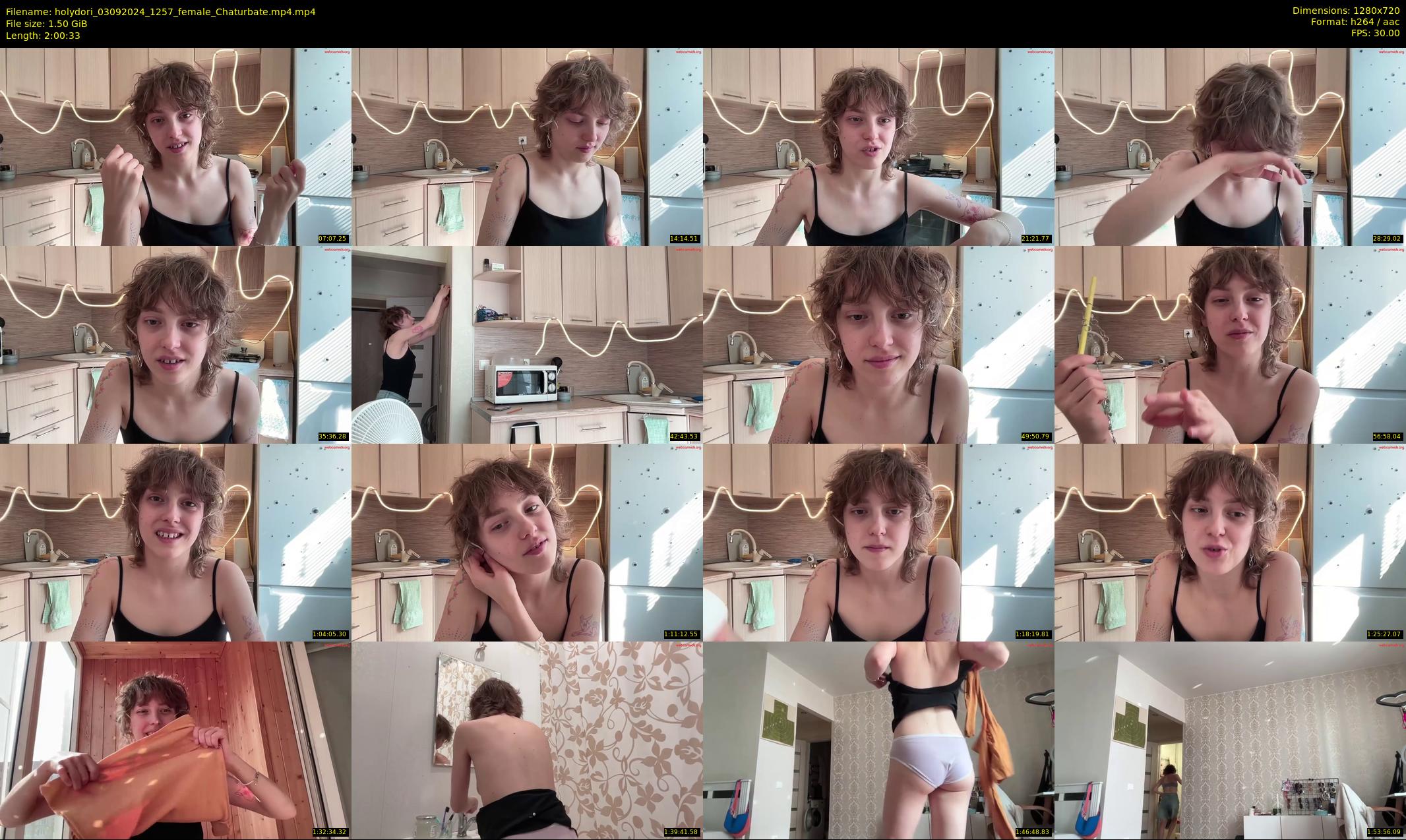 holydori — 121 minute Chaturbate female cam show recording, 720p, Sep 3, 2024