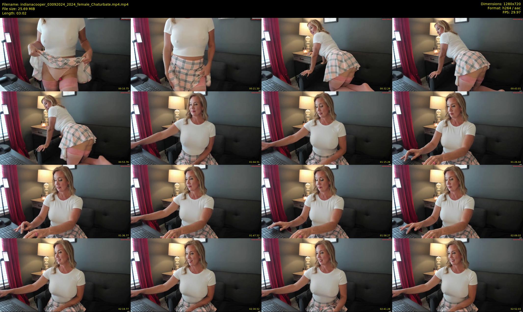 indianacooper — 4 minute Chaturbate female cam show recording, 720p, Sep 3, 2024