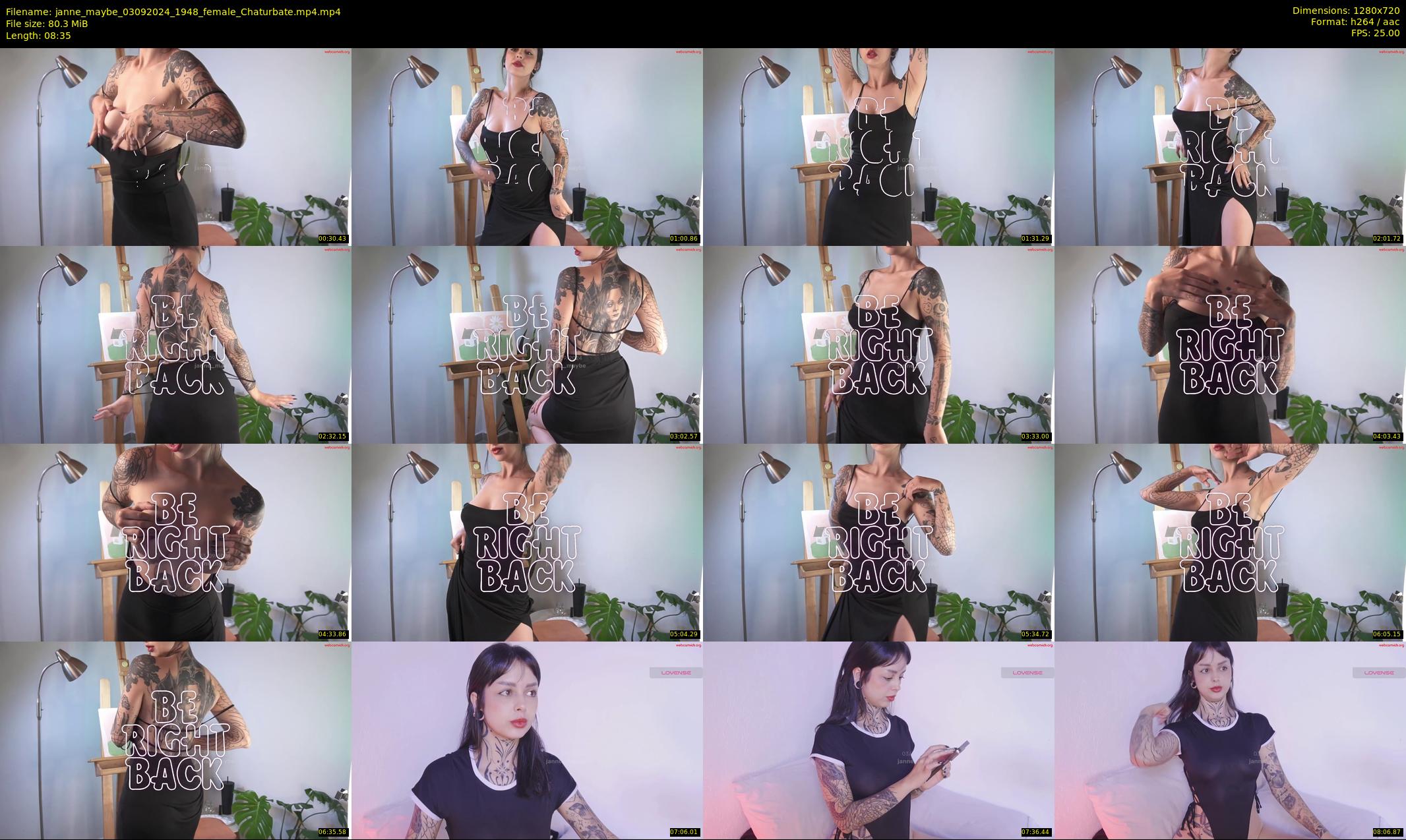 janne_maybe — 9 minute Chaturbate female cam show recording, 720p, Sep 3, 2024