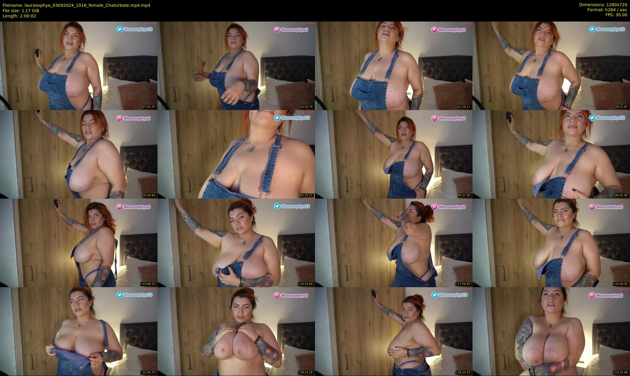 laurasophya — 121 minute Chaturbate female cam show recording, 720p, Sep 3, 2024