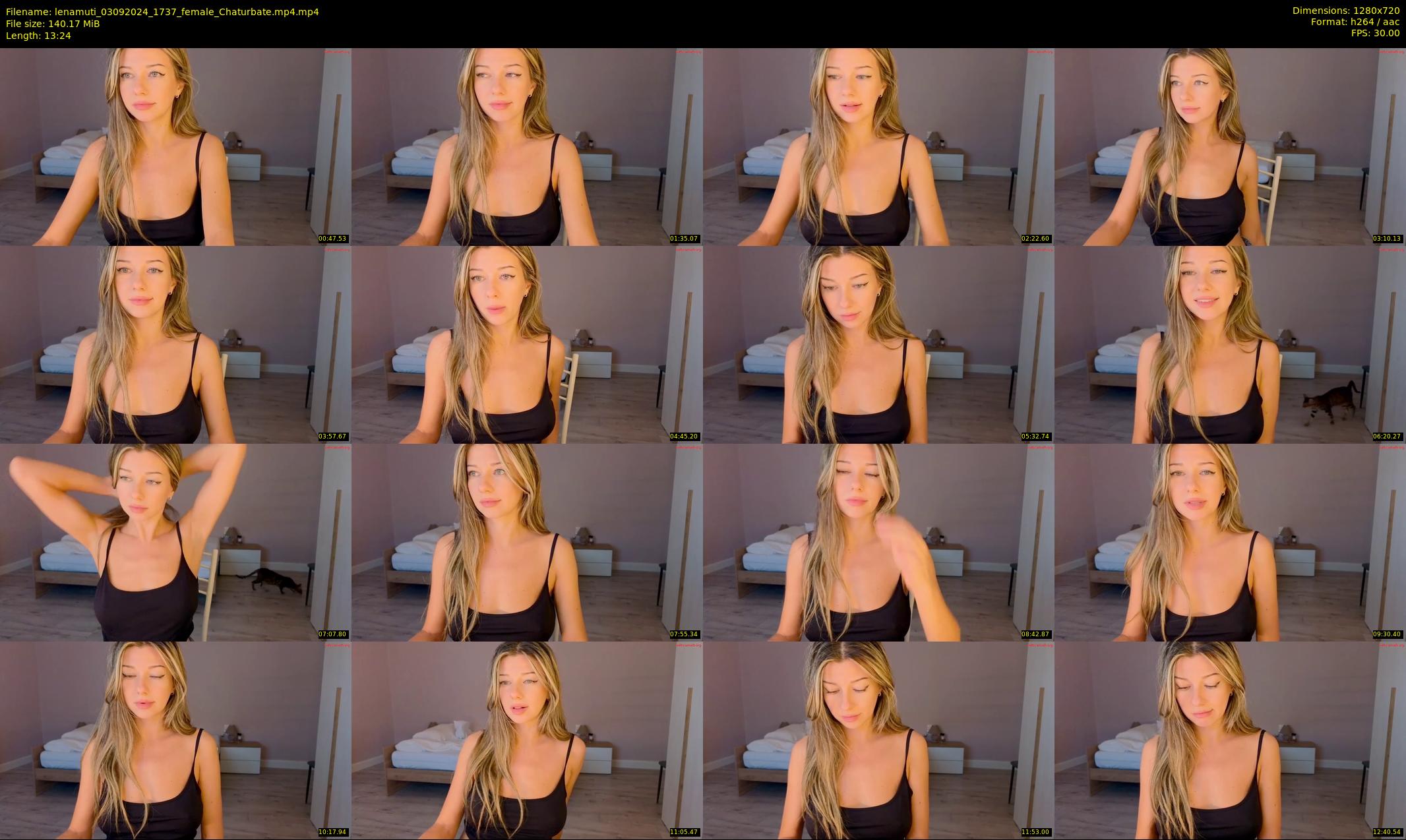 lenamuti — 14 minute Chaturbate female cam show recording, 720p, Sep 3, 2024