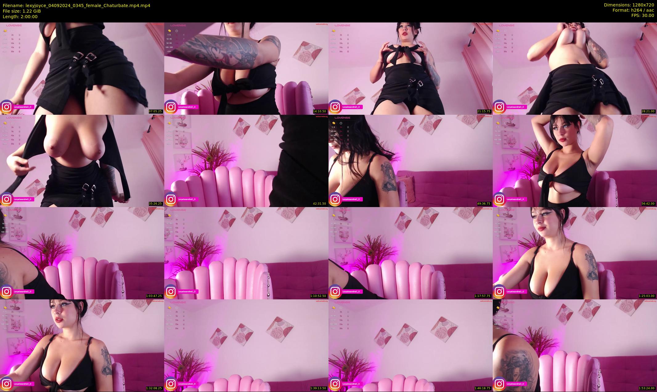 lexyjoyce — 120 minute Chaturbate female cam show recording, 720p, Sep 4, 2024