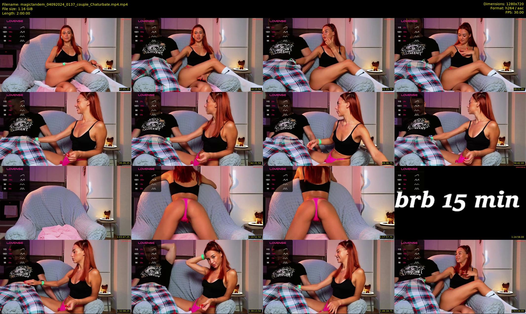 magictandem — 120 minute Chaturbate couple cam show recording, 720p, Sep 4, 2024