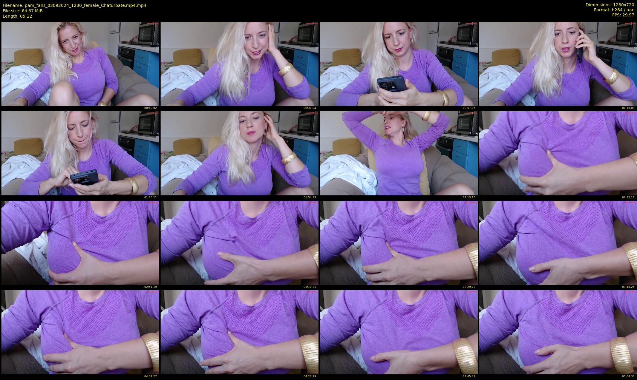 pam_fans — 6 minute Chaturbate female cam show recording, 720p, Sep 3, 2024