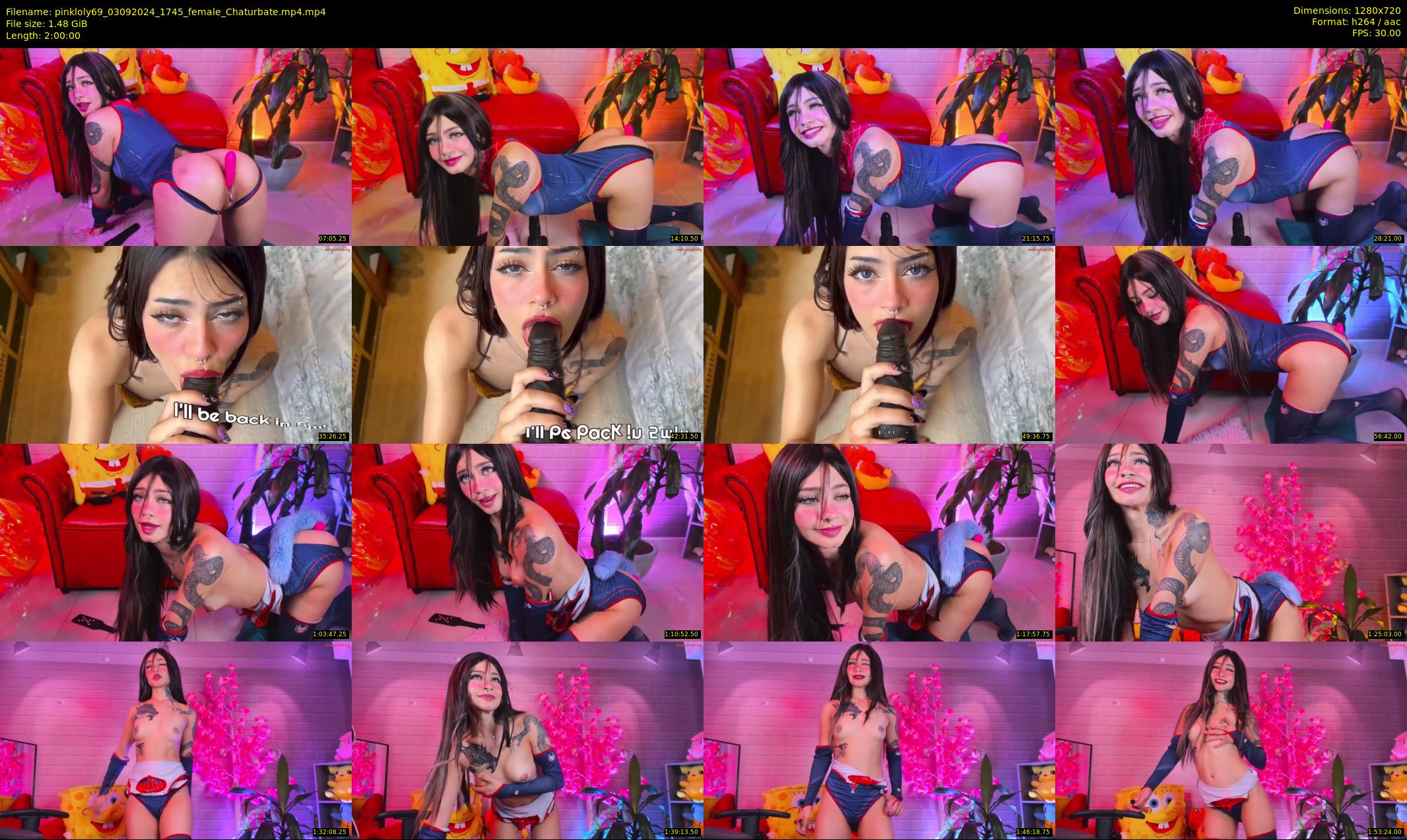 pinkloly69 — 120 minute Chaturbate female cam show recording, 720p, Sep 3, 2024