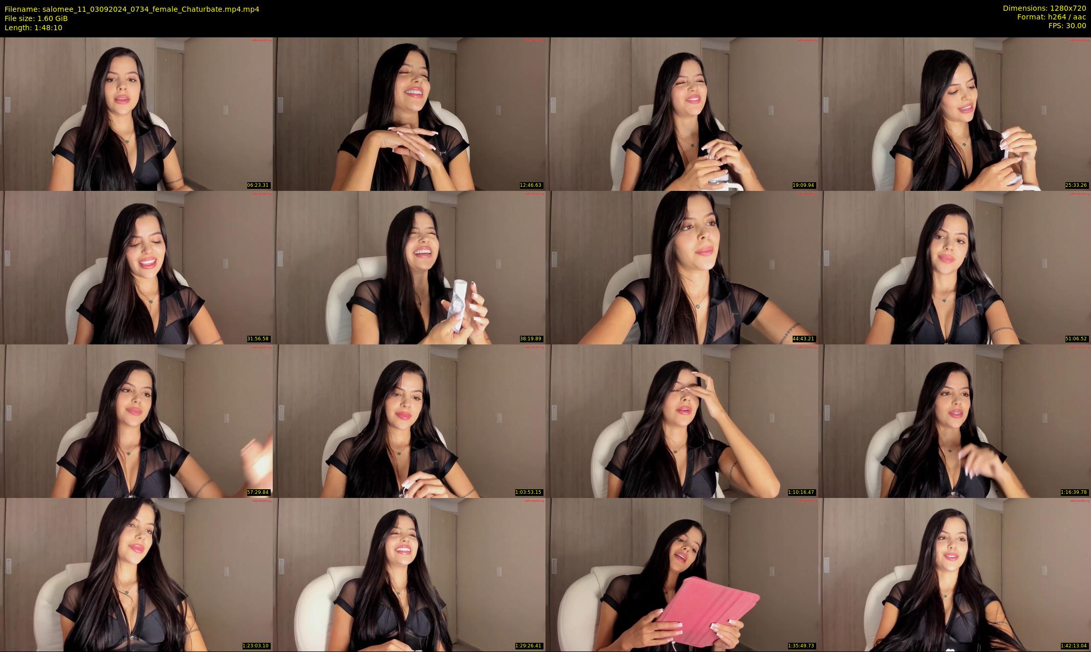 salomee_11 — 109 minute Chaturbate female cam show recording, 720p, Sep 3, 2024