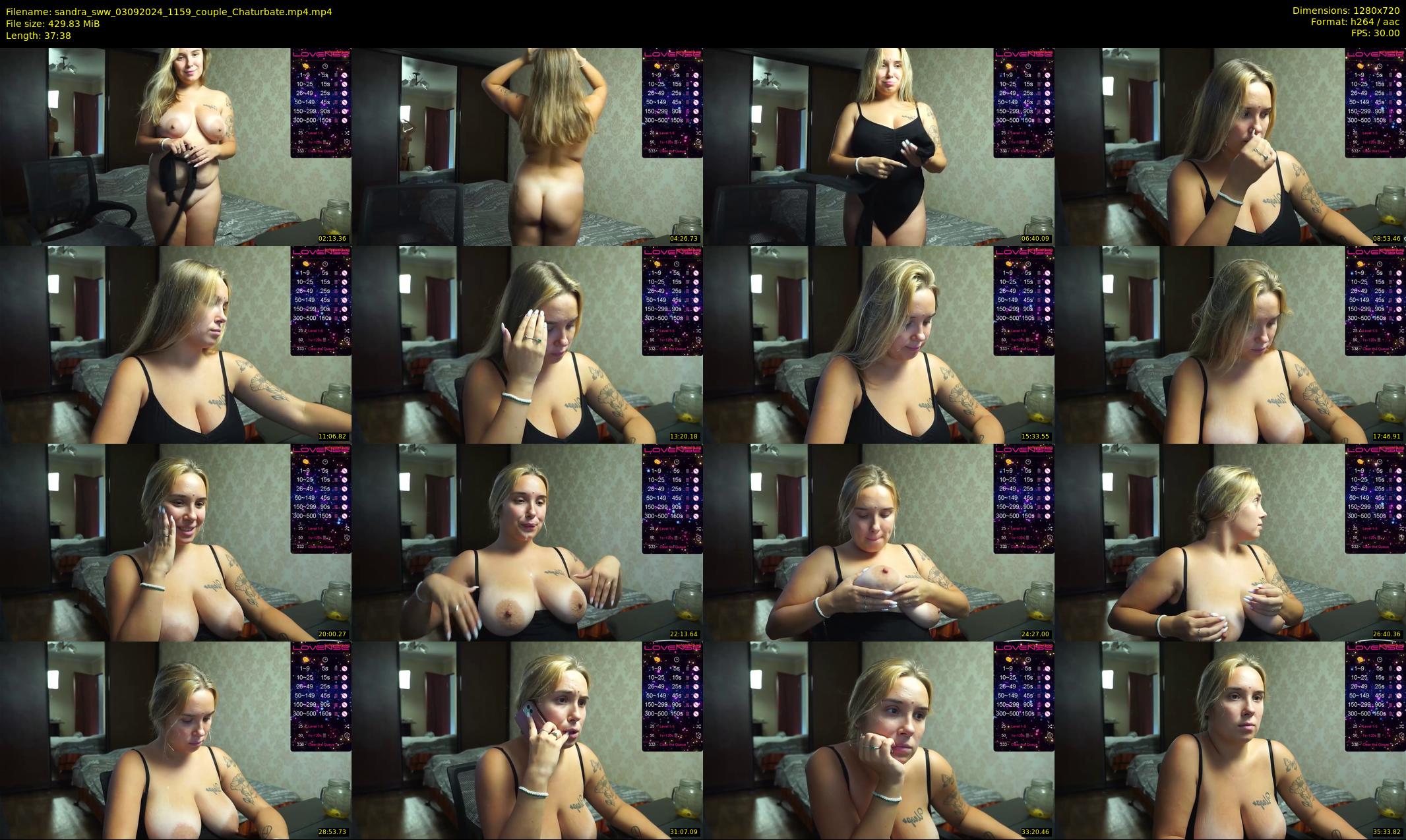 sandra_sww — 38 minute Chaturbate couple cam show recording, 720p, Sep 3, 2024