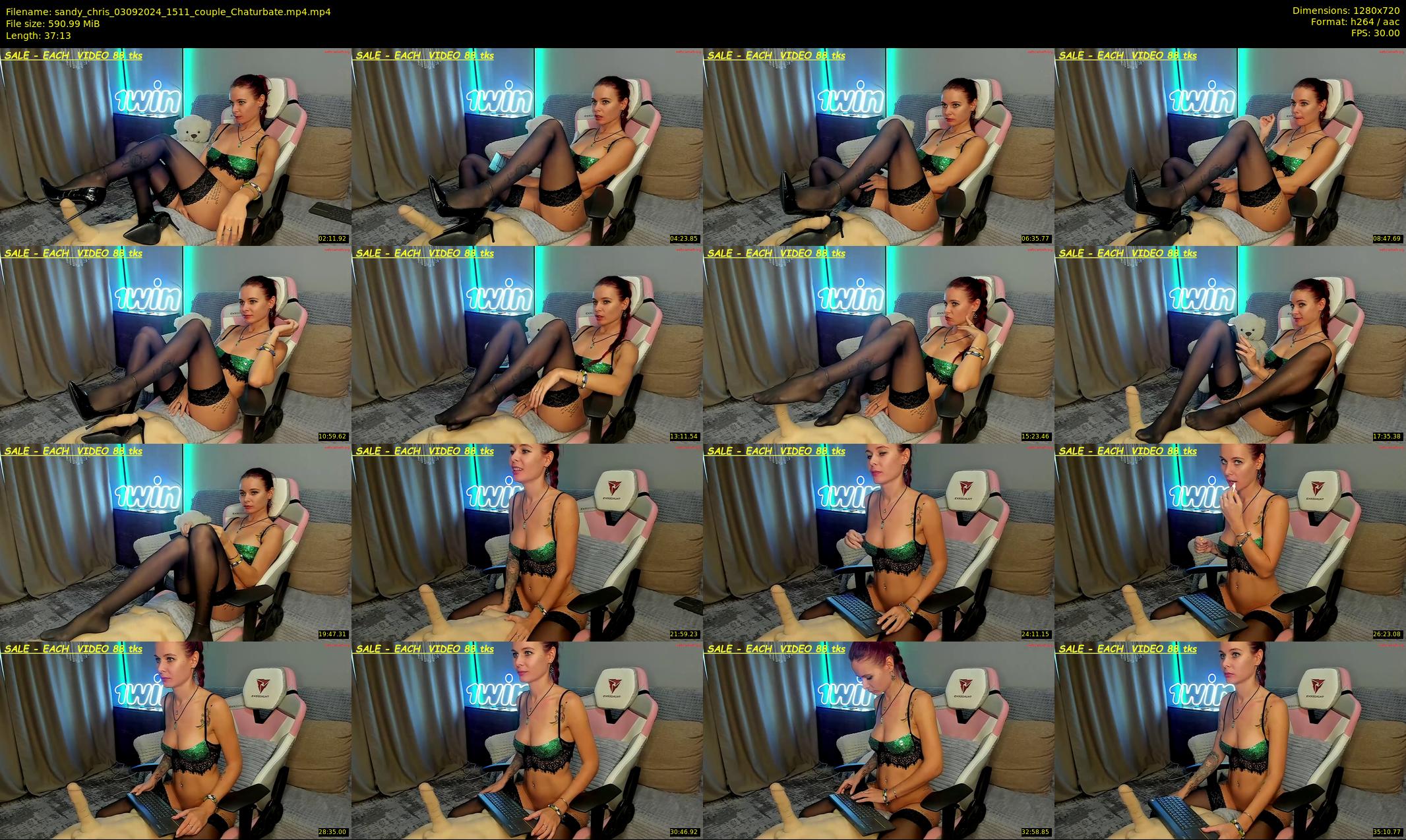 sandy_chris — 38 minute Chaturbate couple cam show recording, 720p, Sep 3, 2024