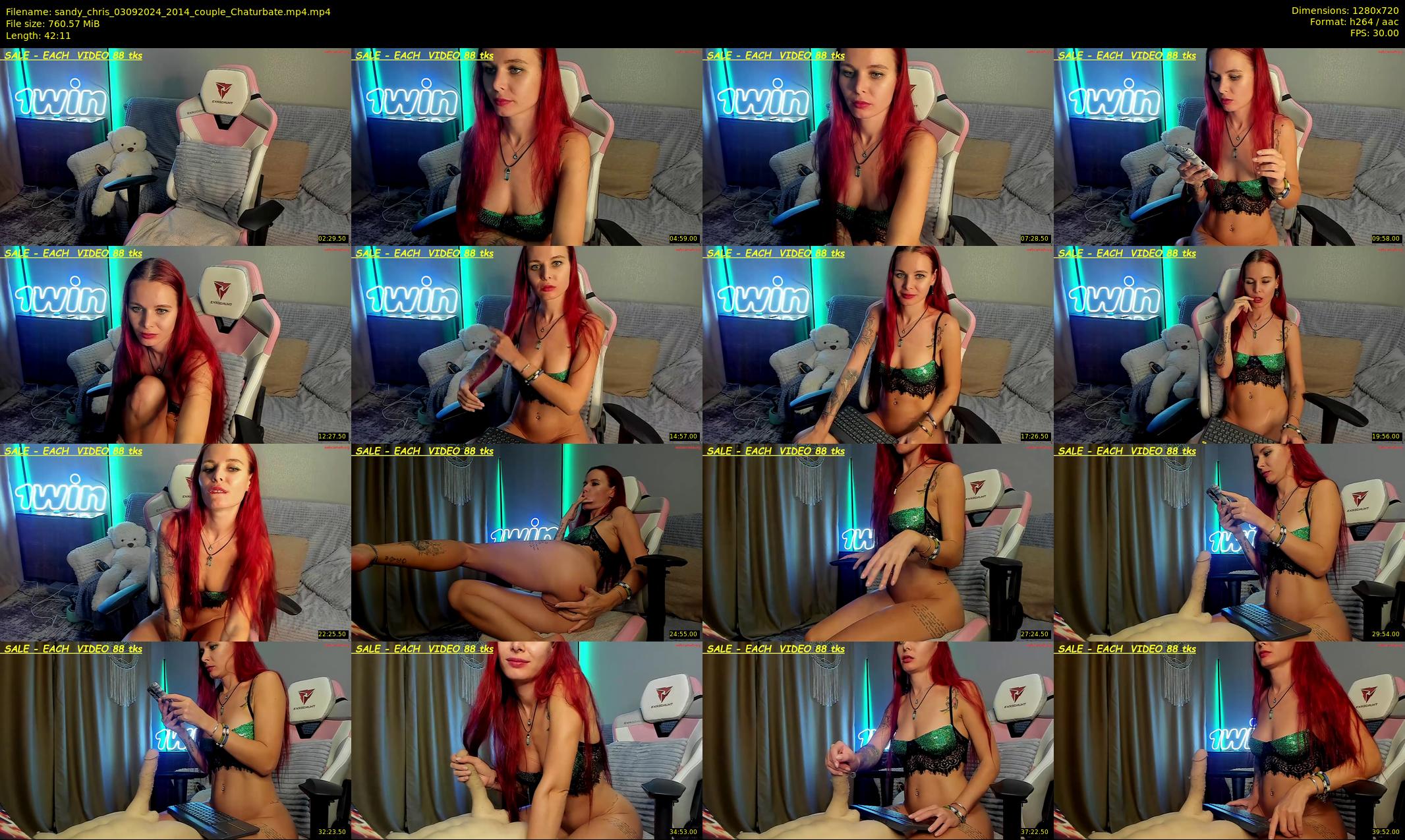 sandy_chris — 43 minute Chaturbate couple cam show recording, 720p, Sep 3, 2024