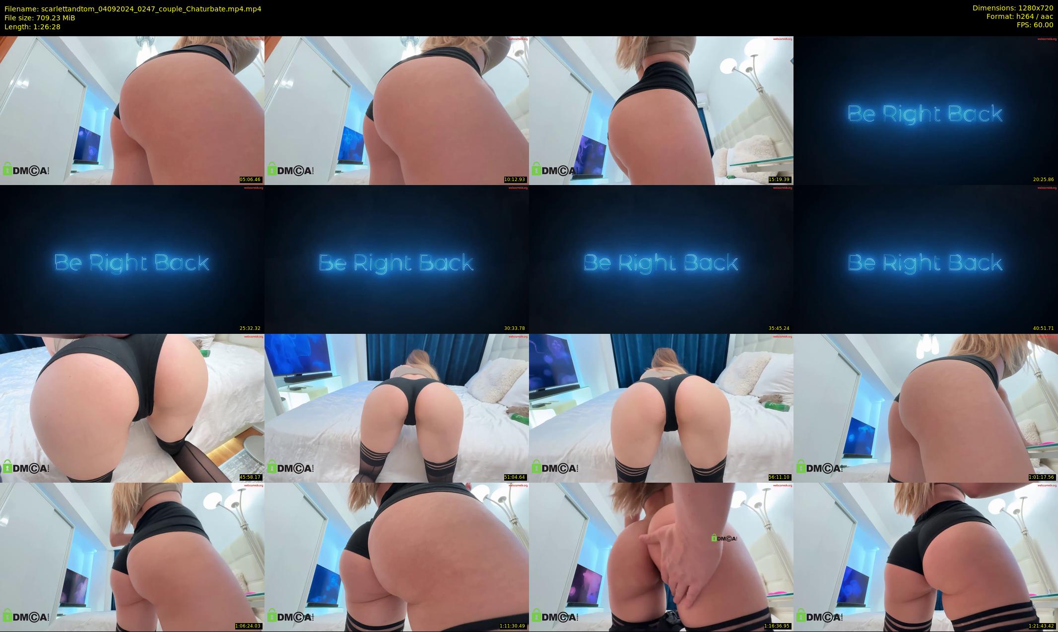 scarlettandtom — 87 minute Chaturbate couple cam show recording, 720p, Sep 4, 2024