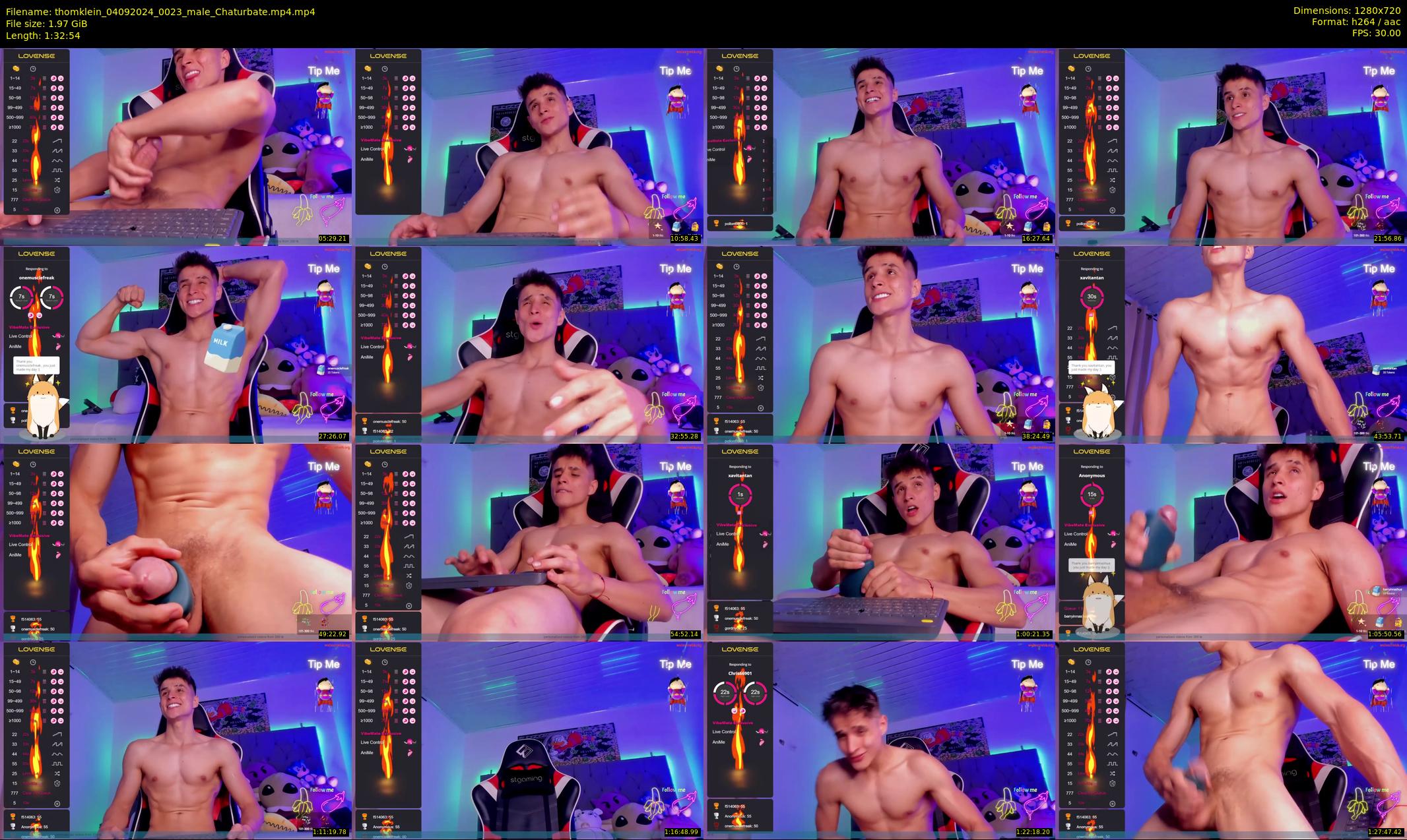 thomklein — 93 minute Chaturbate male cam show recording, 720p, Sep 4, 2024