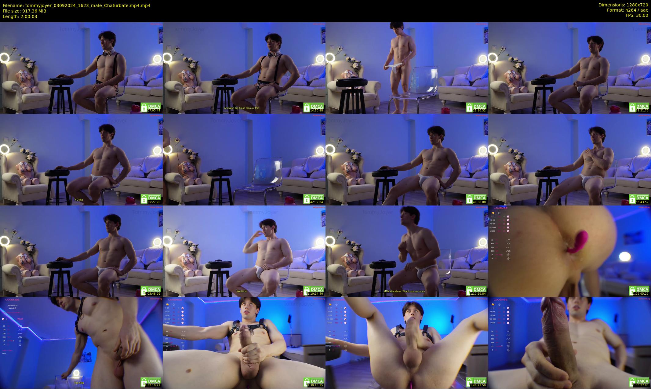 tommyjoyer — 121 minute Chaturbate male cam show recording, 720p, Sep 3, 2024