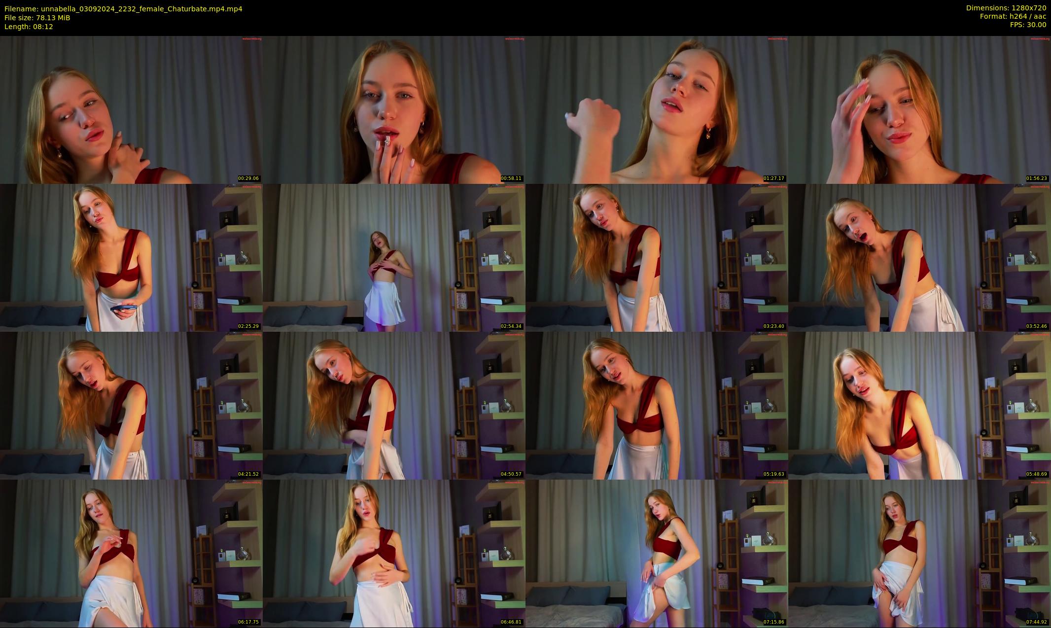 unnabella — 9 minute Chaturbate female cam show recording, 720p, Sep 3, 2024