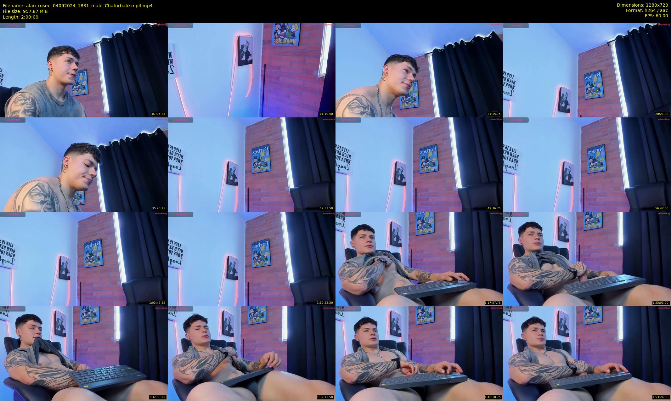 alan_rosee — 120 minute Chaturbate male cam show recording, 720p, Sep 4, 2024