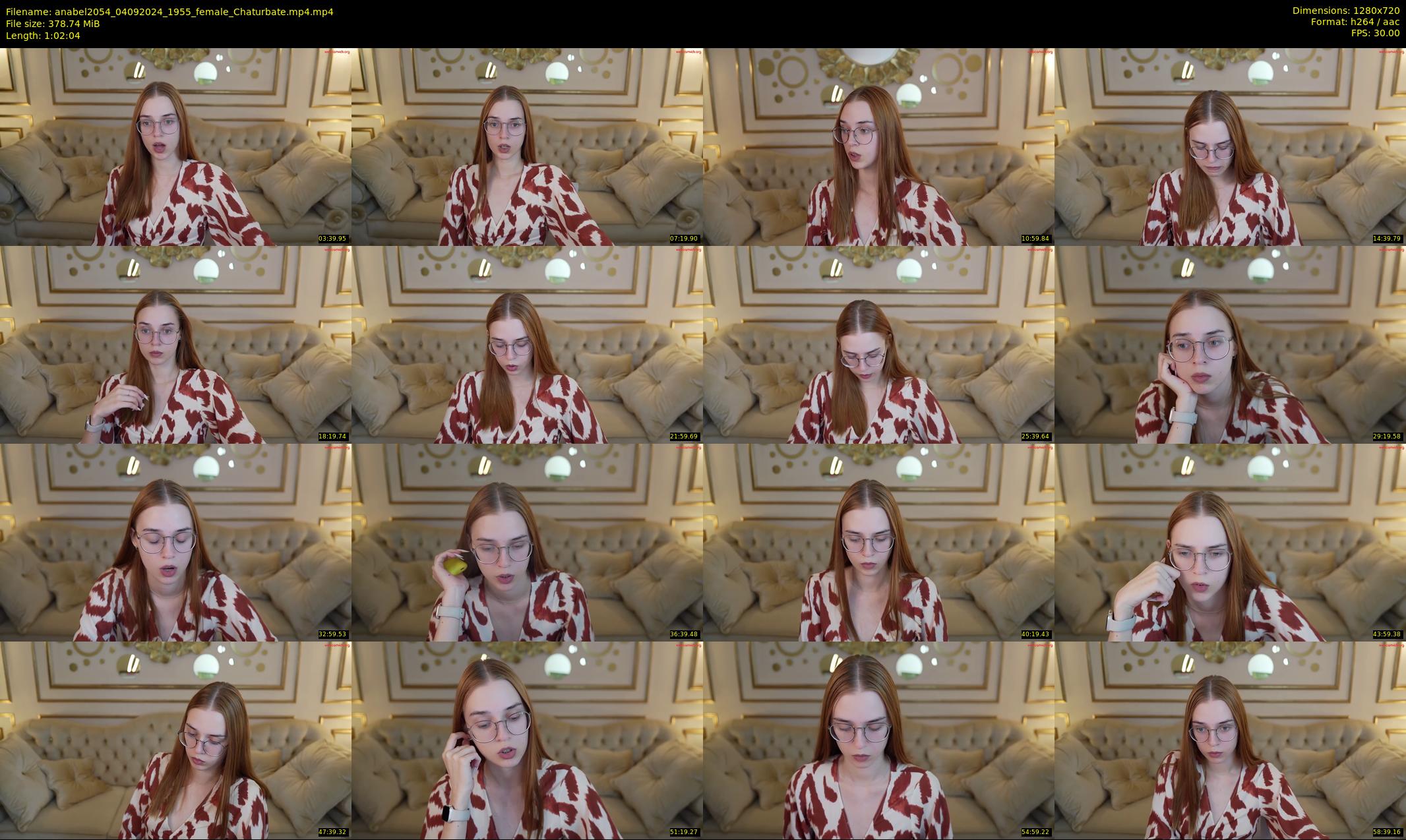 anabel2054 — 63 minute Chaturbate female cam show recording, 720p, Sep 4, 2024