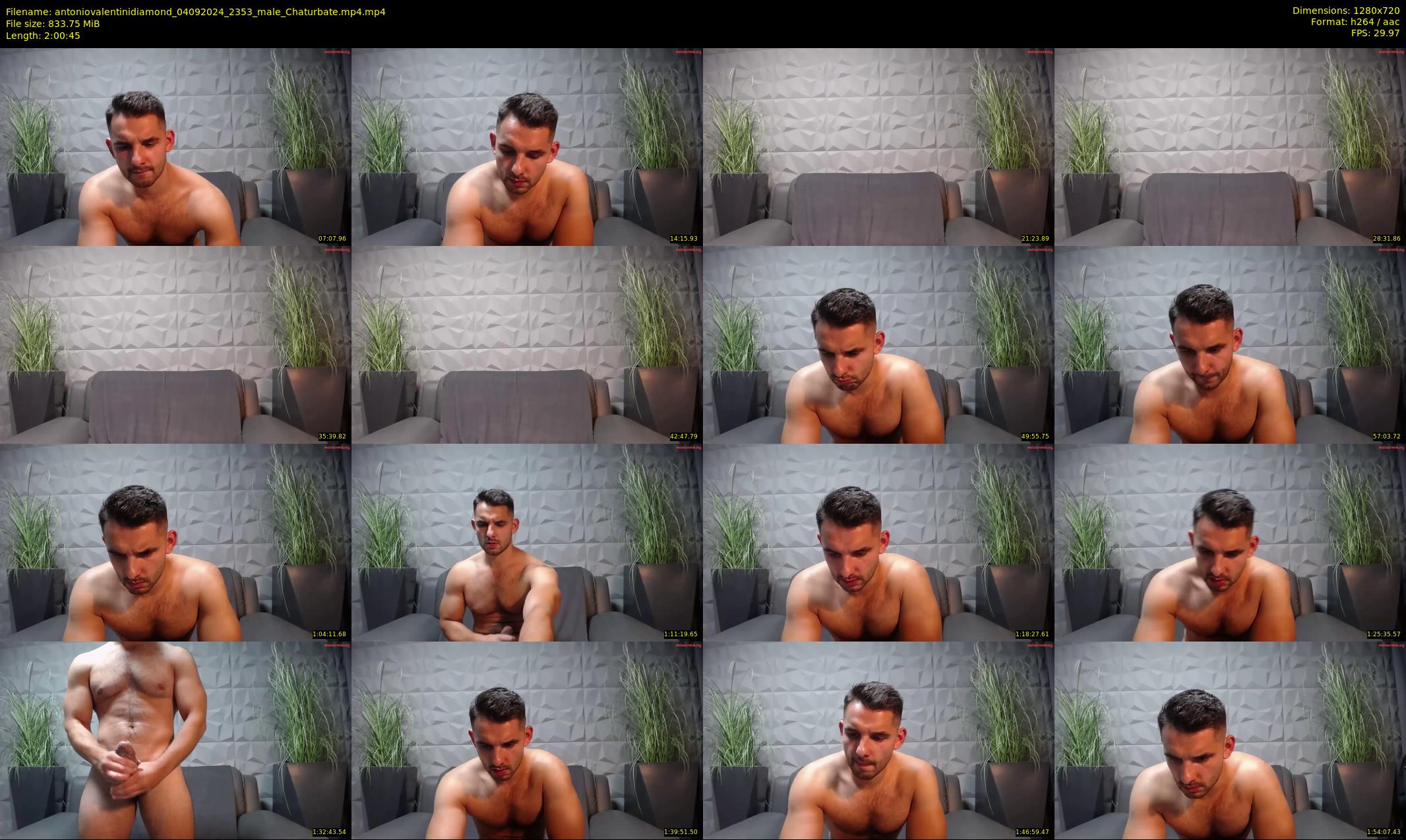 antoniovalentinidiamond — 121 minute Chaturbate male cam show recording, 720p, Sep 4, 2024