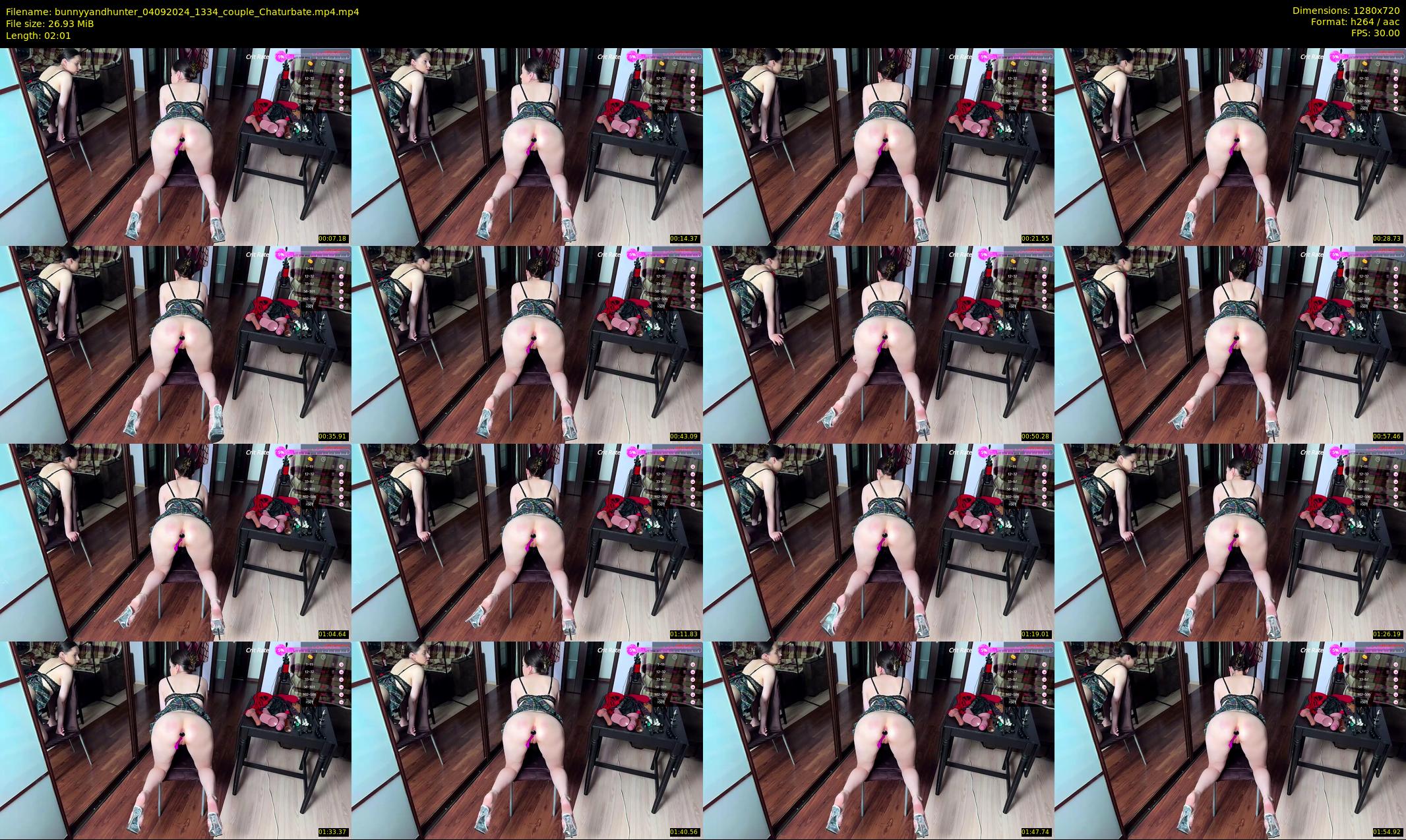 bunnyyandhunter — 3 minute Chaturbate couple cam show recording, 720p, Sep 4, 2024