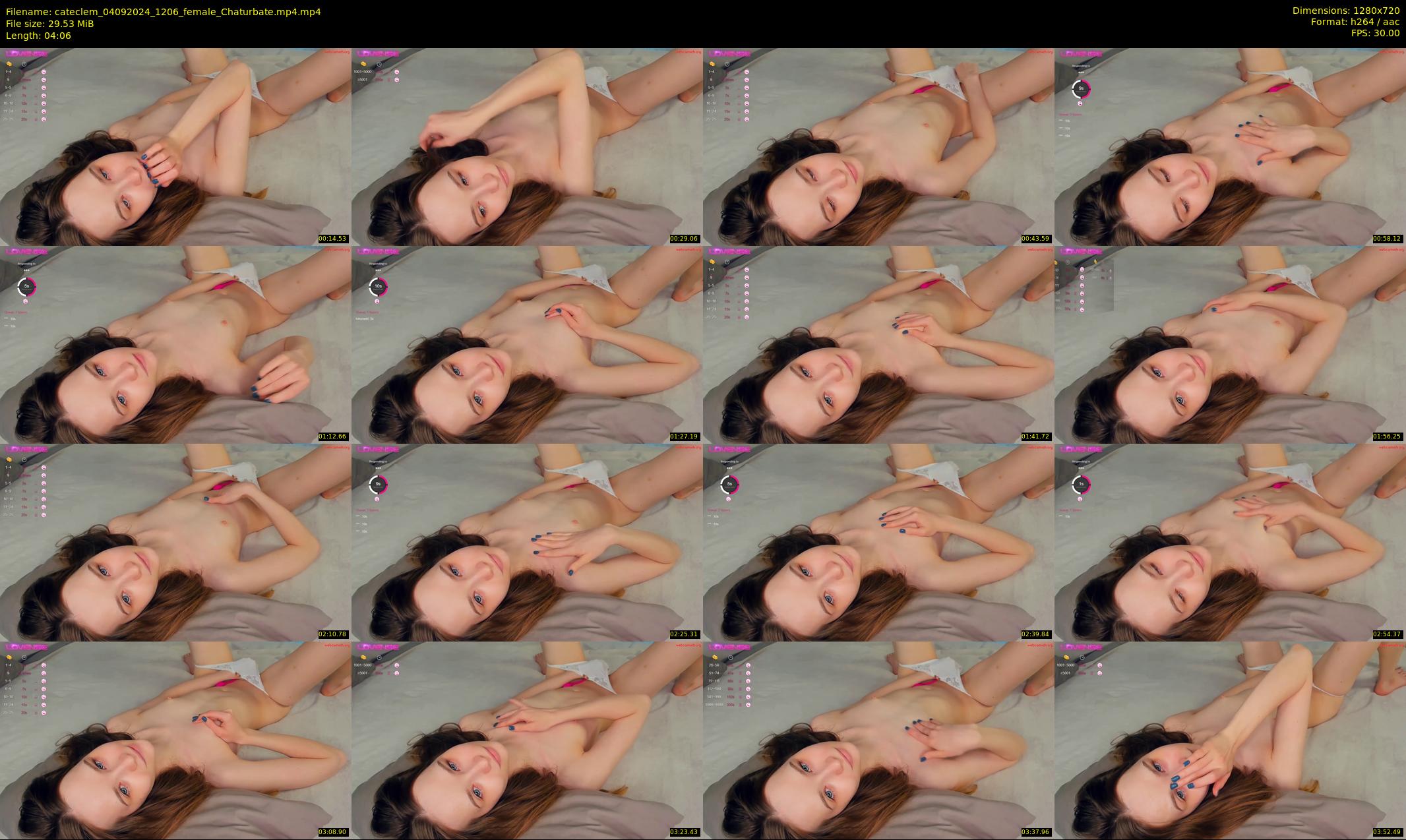 cateclem — 5 minute Chaturbate female cam show recording, 720p, Sep 4, 2024