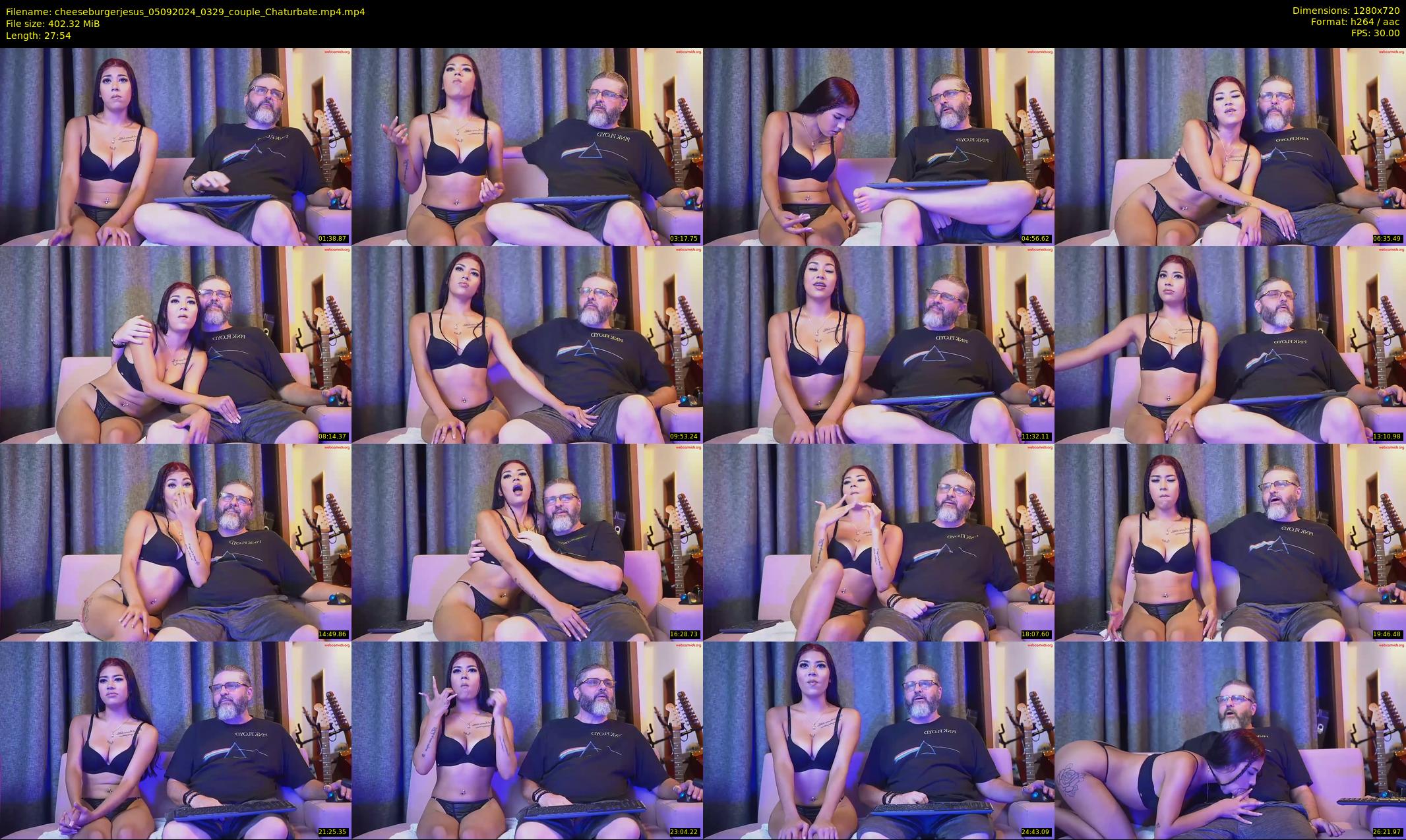cheeseburgerjesus — 28 minute Chaturbate couple cam show recording, 720p, Sep 5, 2024