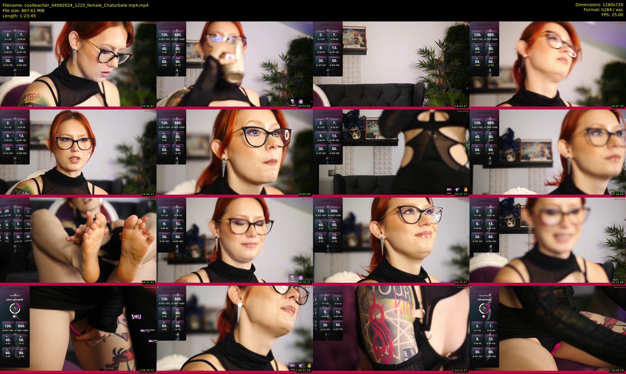 coolteacher — 84 minute Chaturbate female cam show recording, 720p, Sep 4, 2024