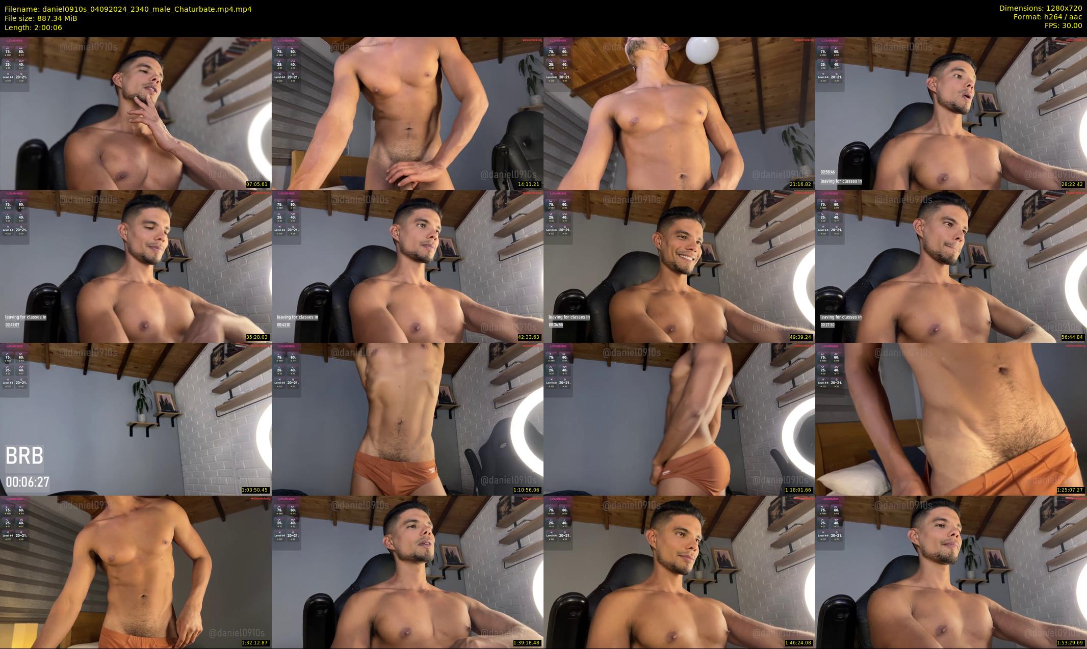 daniel0910s — 121 minute Chaturbate male cam show recording, 720p, Sep 4, 2024