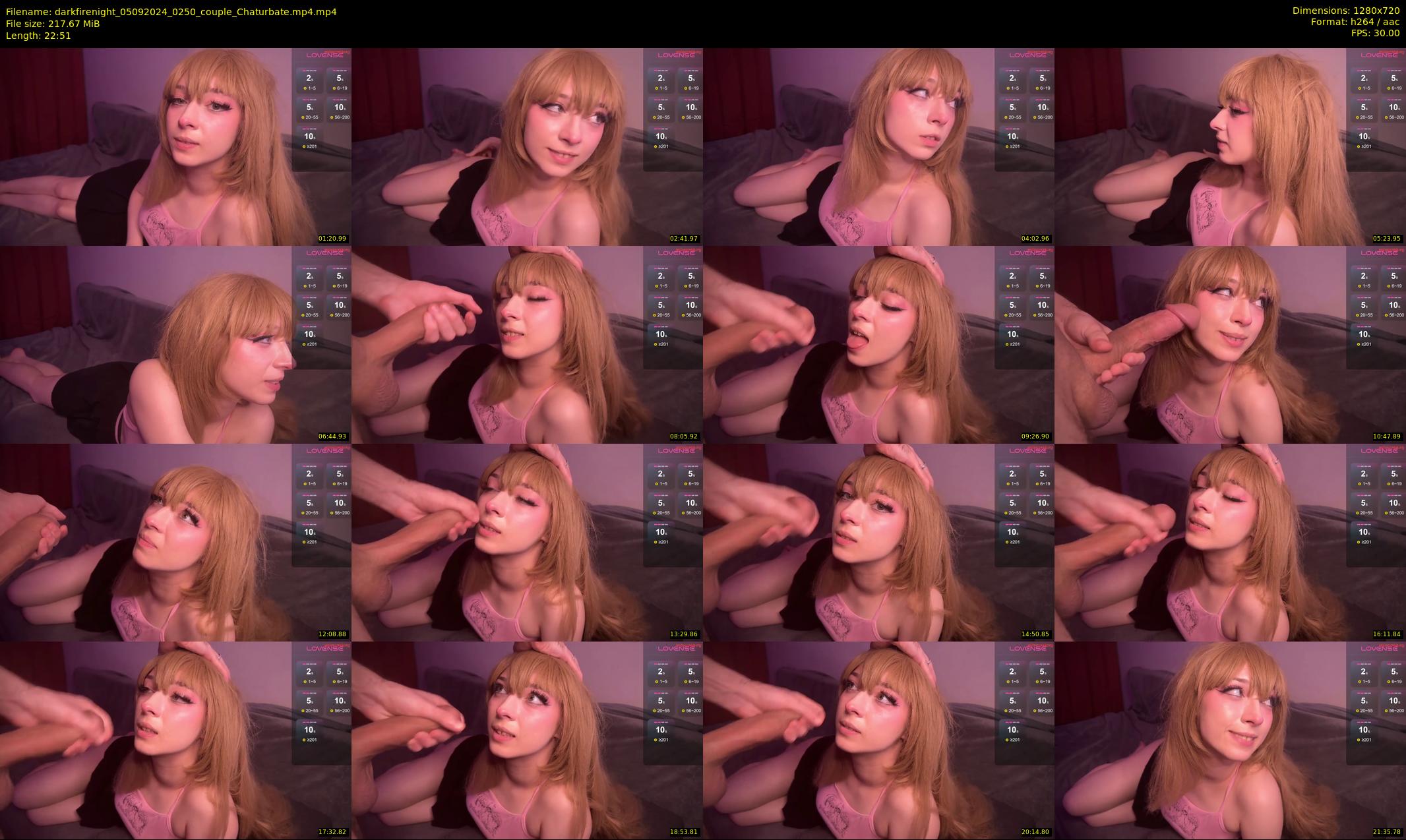 darkfirenight — 23 minute Chaturbate couple cam show recording, 720p, Sep 5, 2024