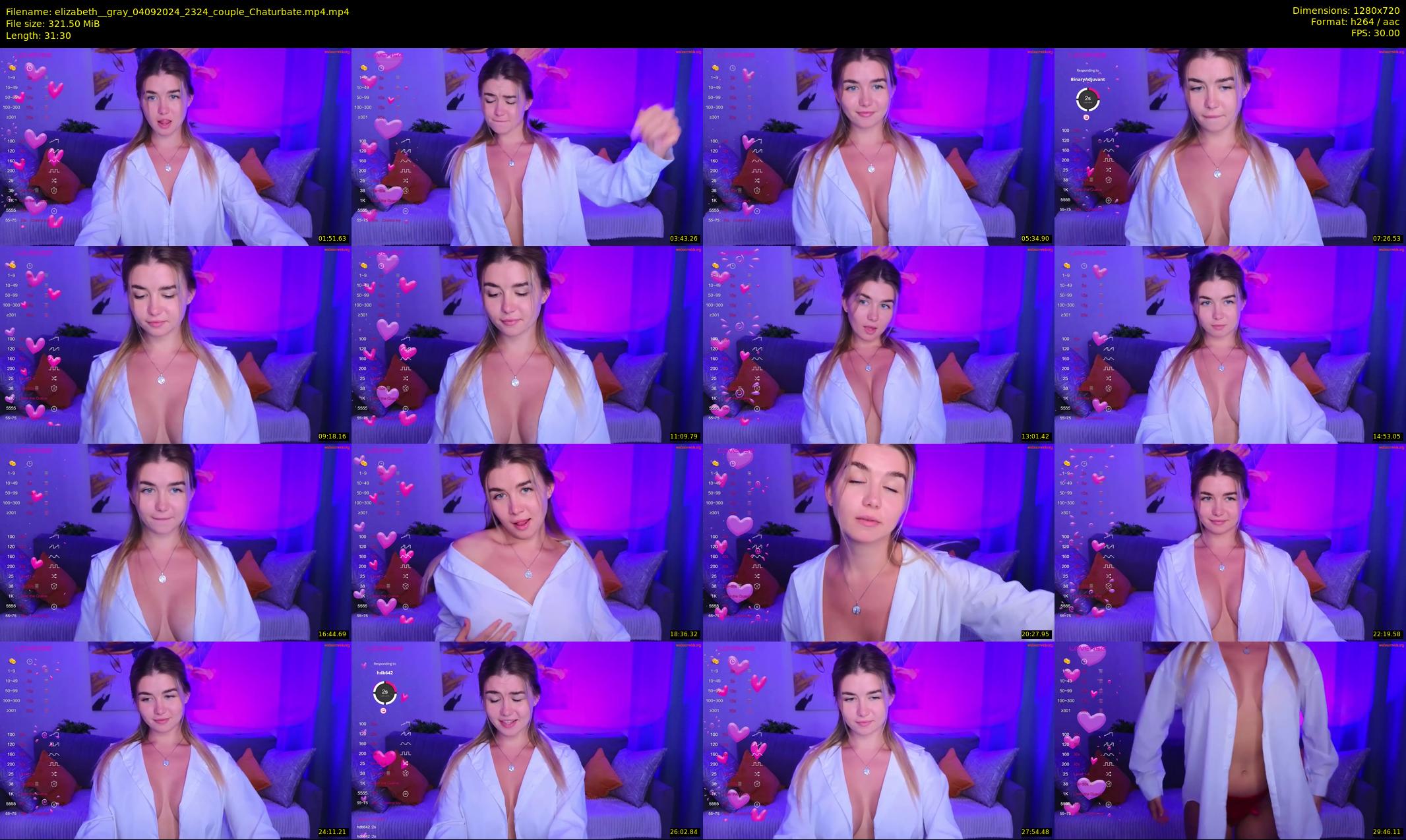 elizabeth__gray — 32 minute Chaturbate female cam show recording, 720p, Sep 4, 2024