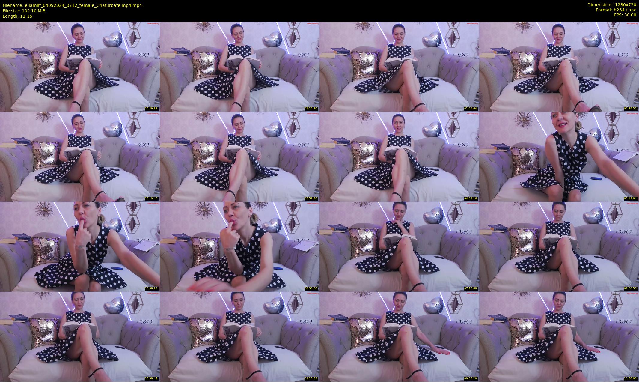 ellamilf — 12 minute Chaturbate female cam show recording, 720p, Sep 4, 2024