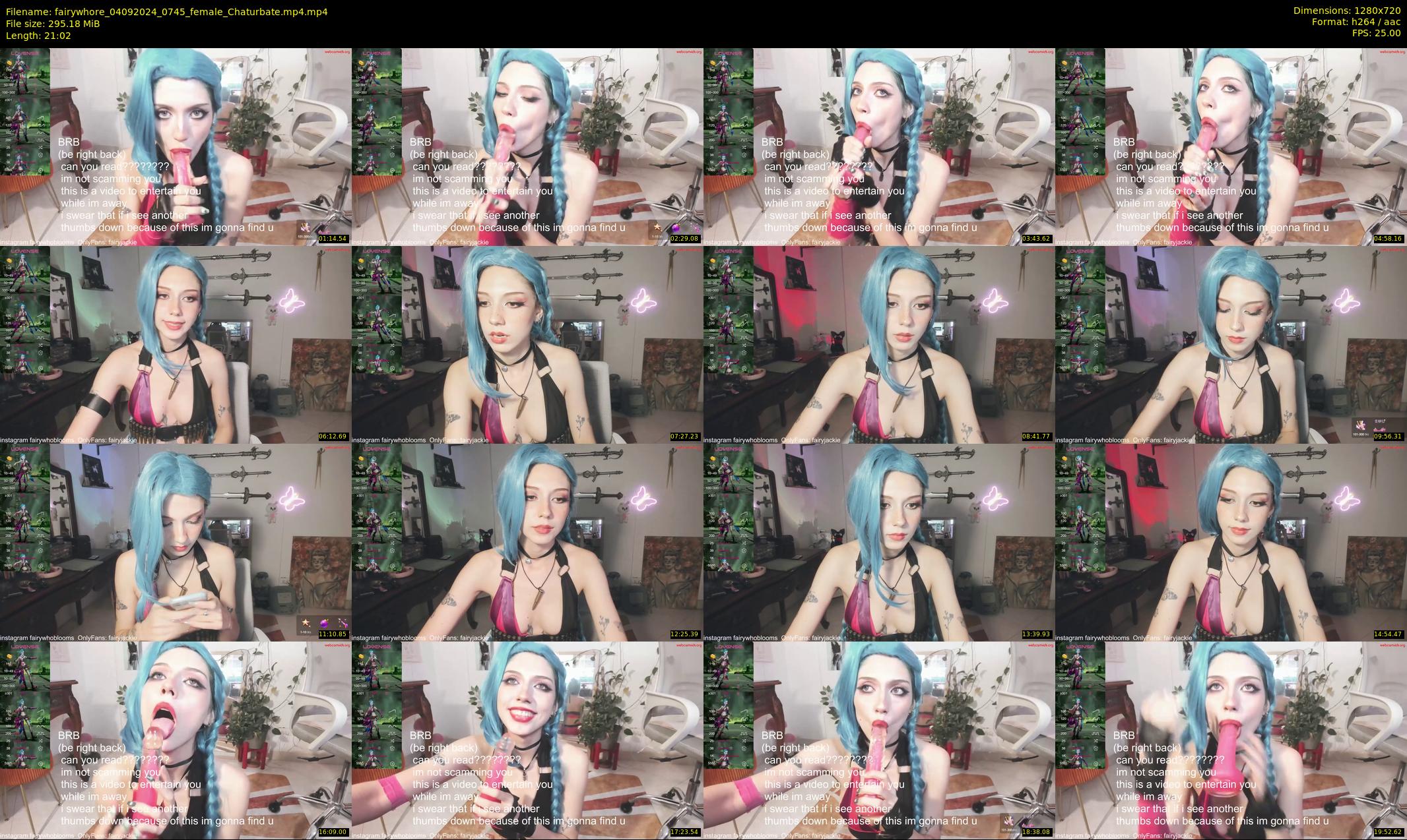 fairywhore — 22 minute Chaturbate female cam show recording, 720p, Sep 4, 2024