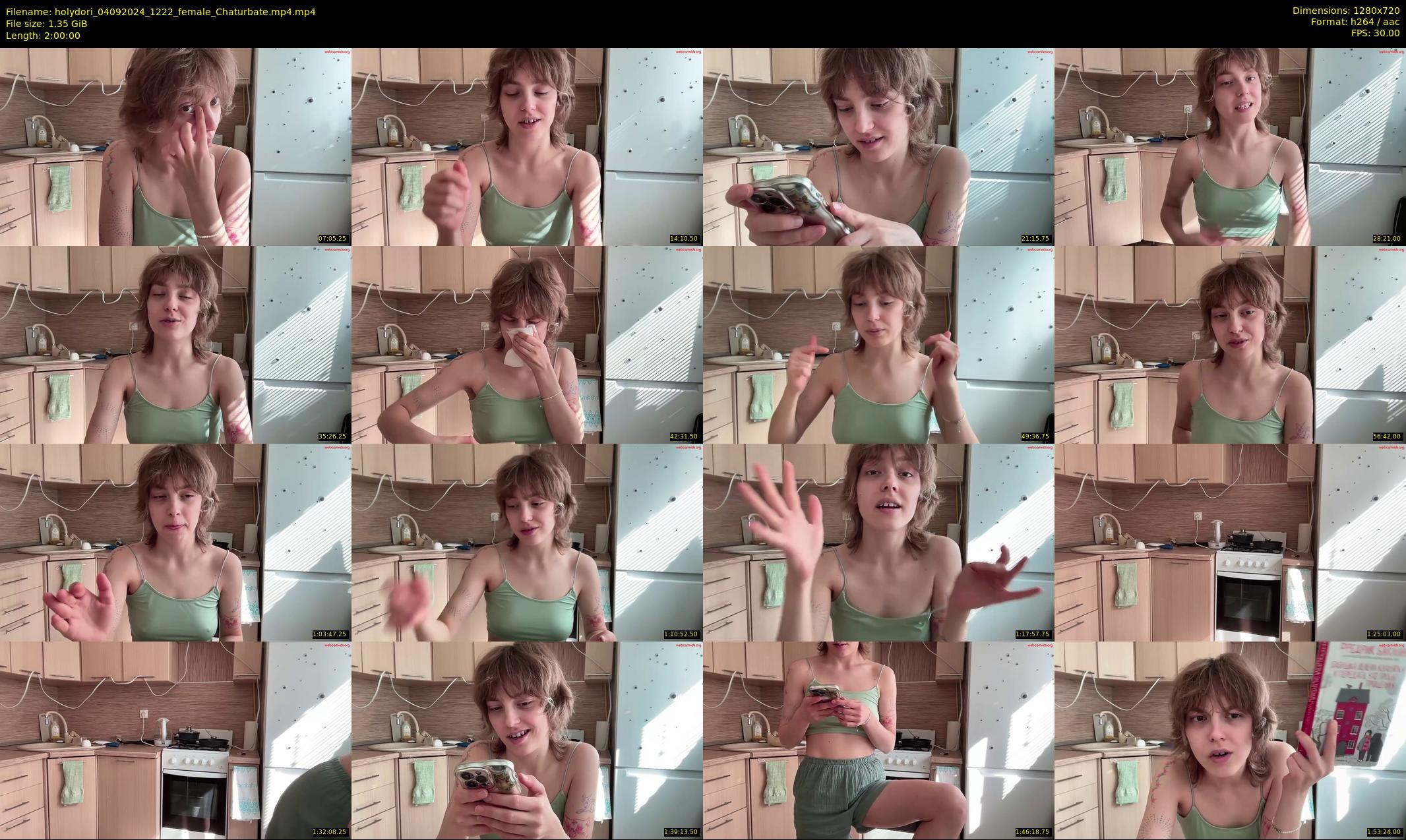 holydori — 120 minute Chaturbate female cam show recording, 720p, Sep 4, 2024