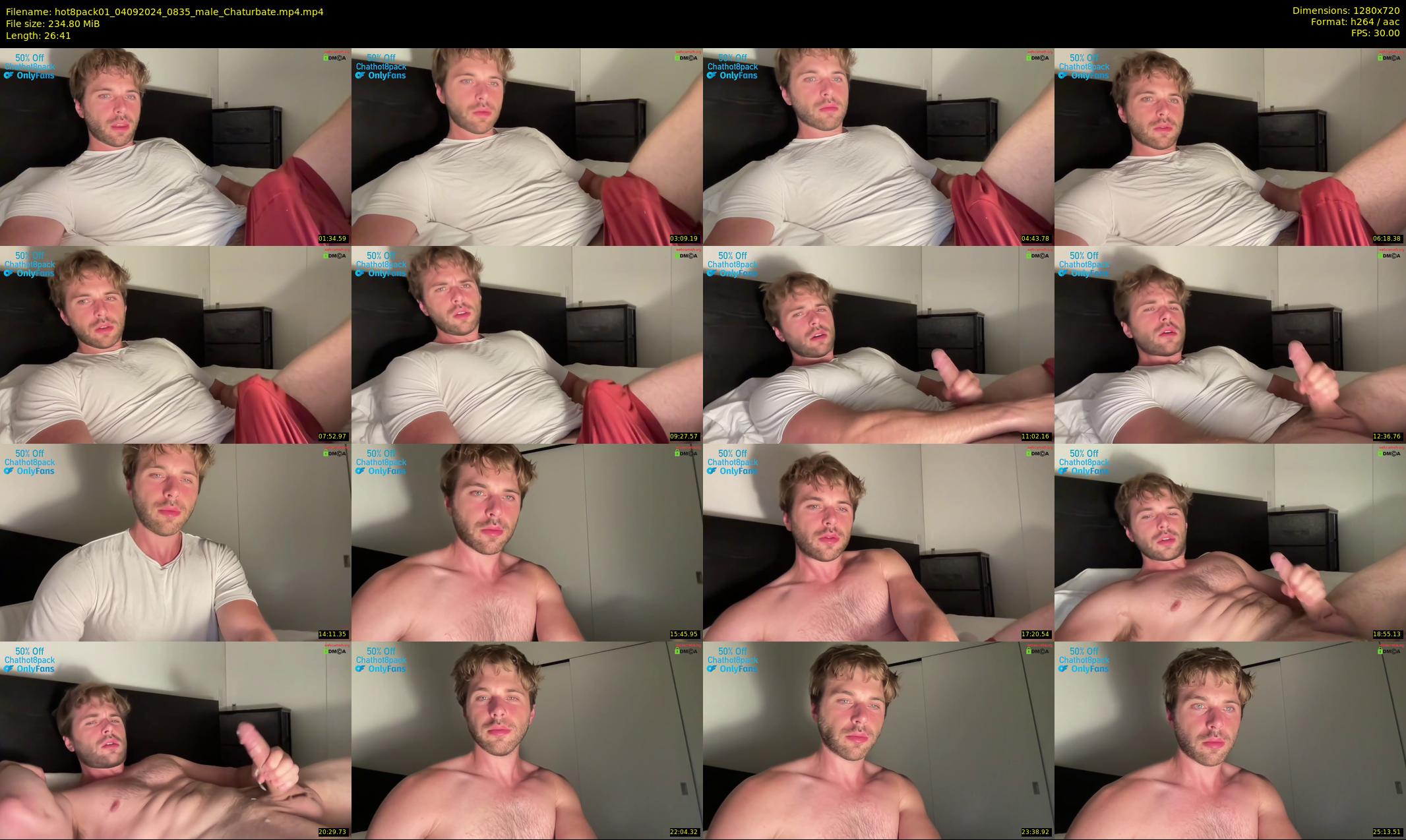 hot8pack01 — 27 minute Chaturbate male cam show recording, 720p, Sep 4, 2024