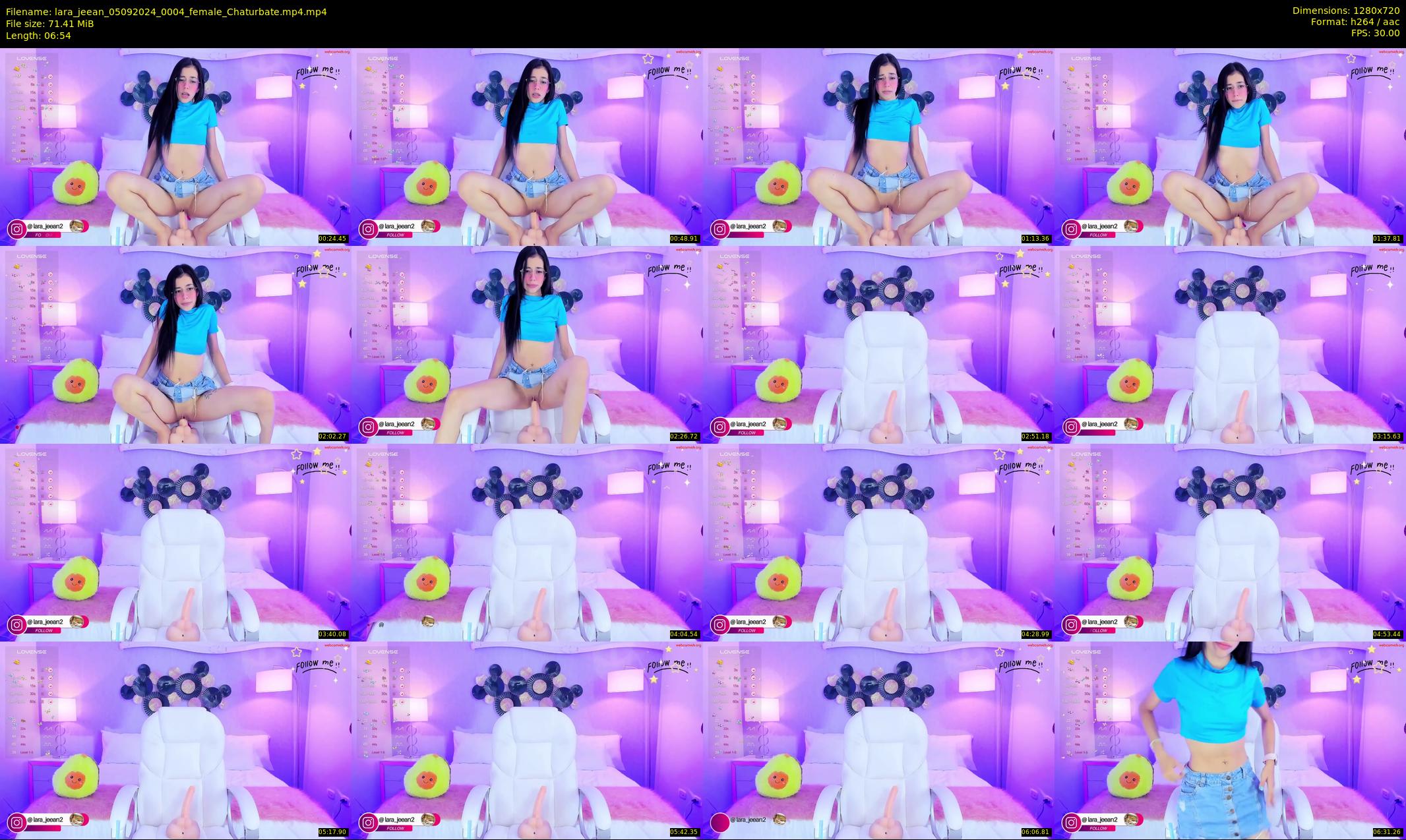 lara_jeean — 7 minute Chaturbate female cam show recording, 720p, Sep 5, 2024